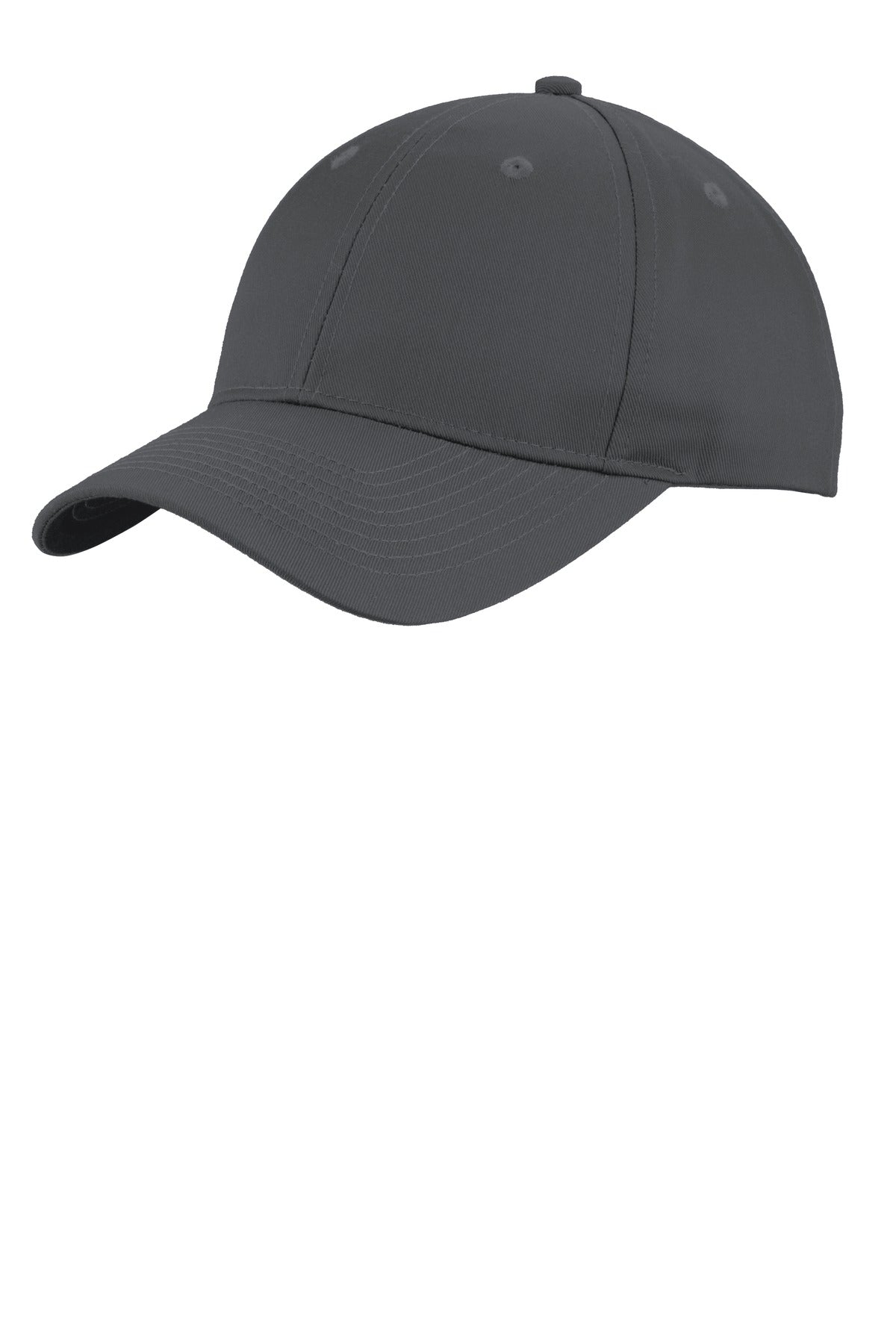 Custom Steel Grey Uniforming Twill Cap C913, personalized by SanCanDo Swag in Argyle, TX