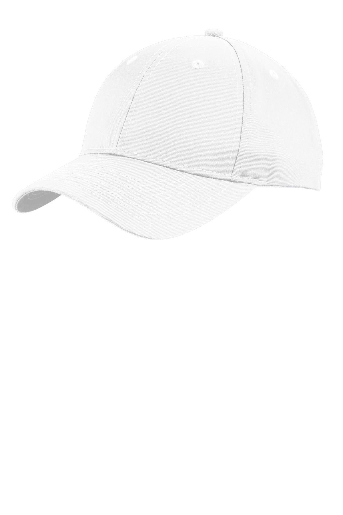 Custom White Uniforming Twill Cap C913, personalized by SanCanDo Swag in Argyle, TX