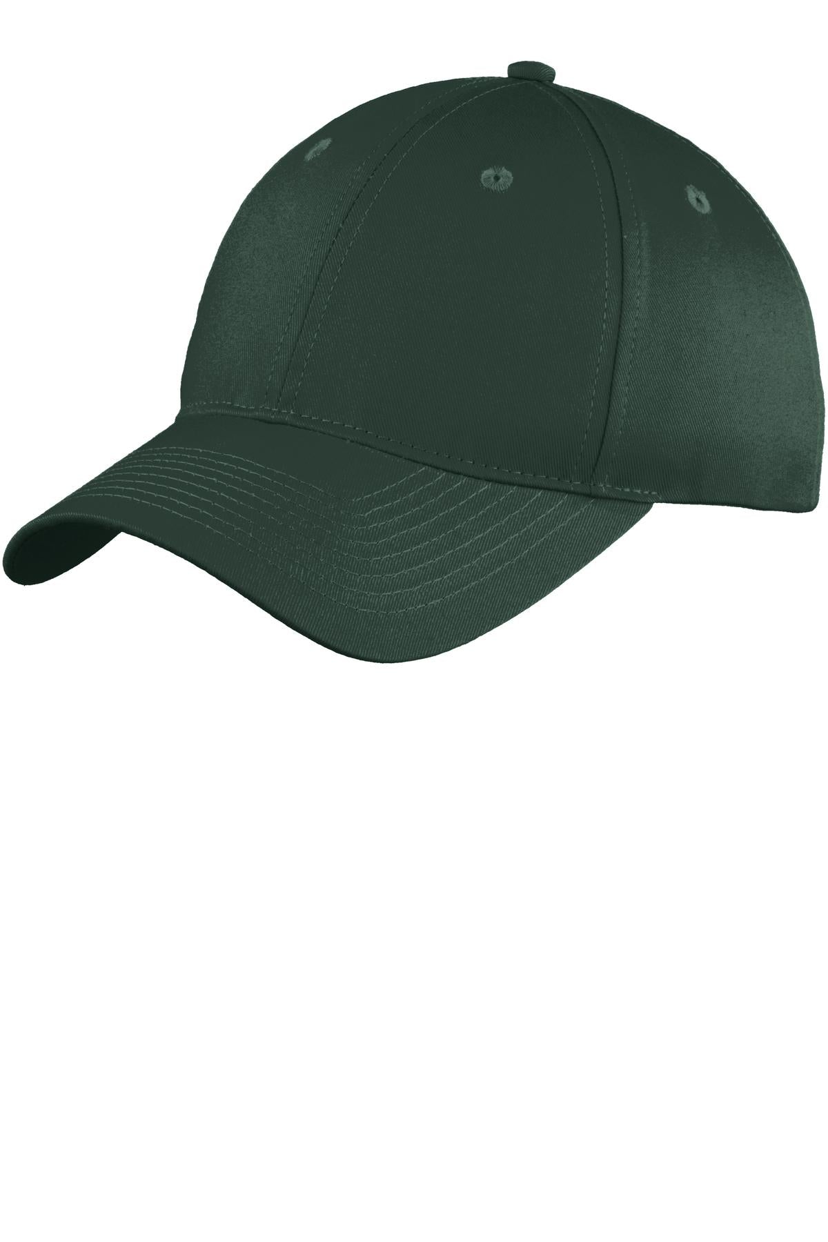 Custom Hunter Six-Panel Unstructured Twill Cap C914, personalized by SanCanDo Swag in Argyle, TX