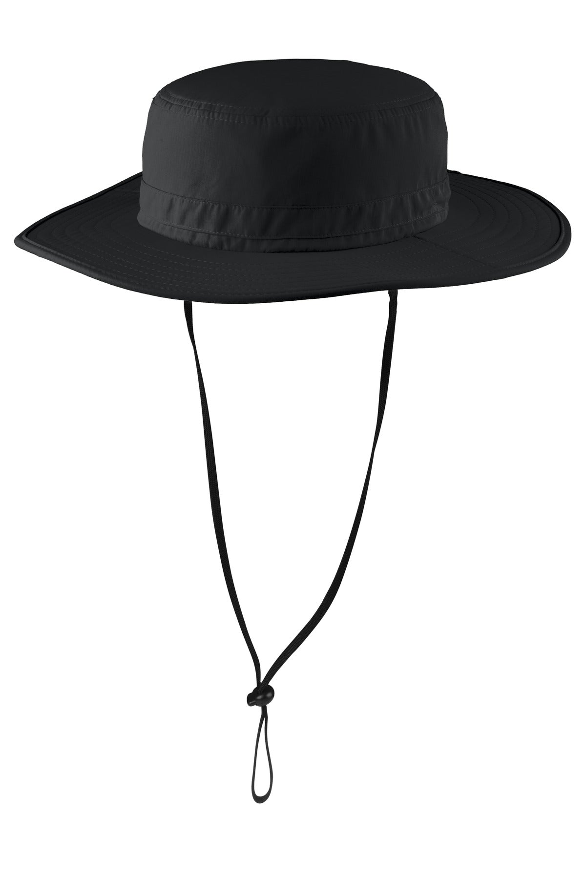Custom Black Outdoor Wide-Brim Hat C920, personalized by SanCanDo Swag in Argyle, TX