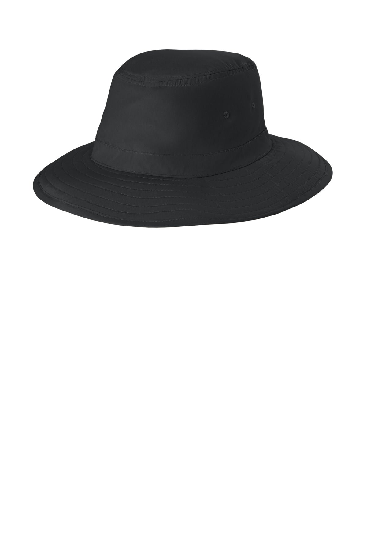 Custom Black Lifestyle Brim Hat C921, personalized by SanCanDo Swag in Argyle, TX