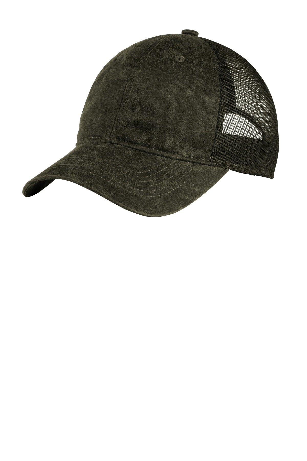 Custom Olive Pigment Print Mesh Back Cap C927, personalized by SanCanDo Swag in Argyle, TX