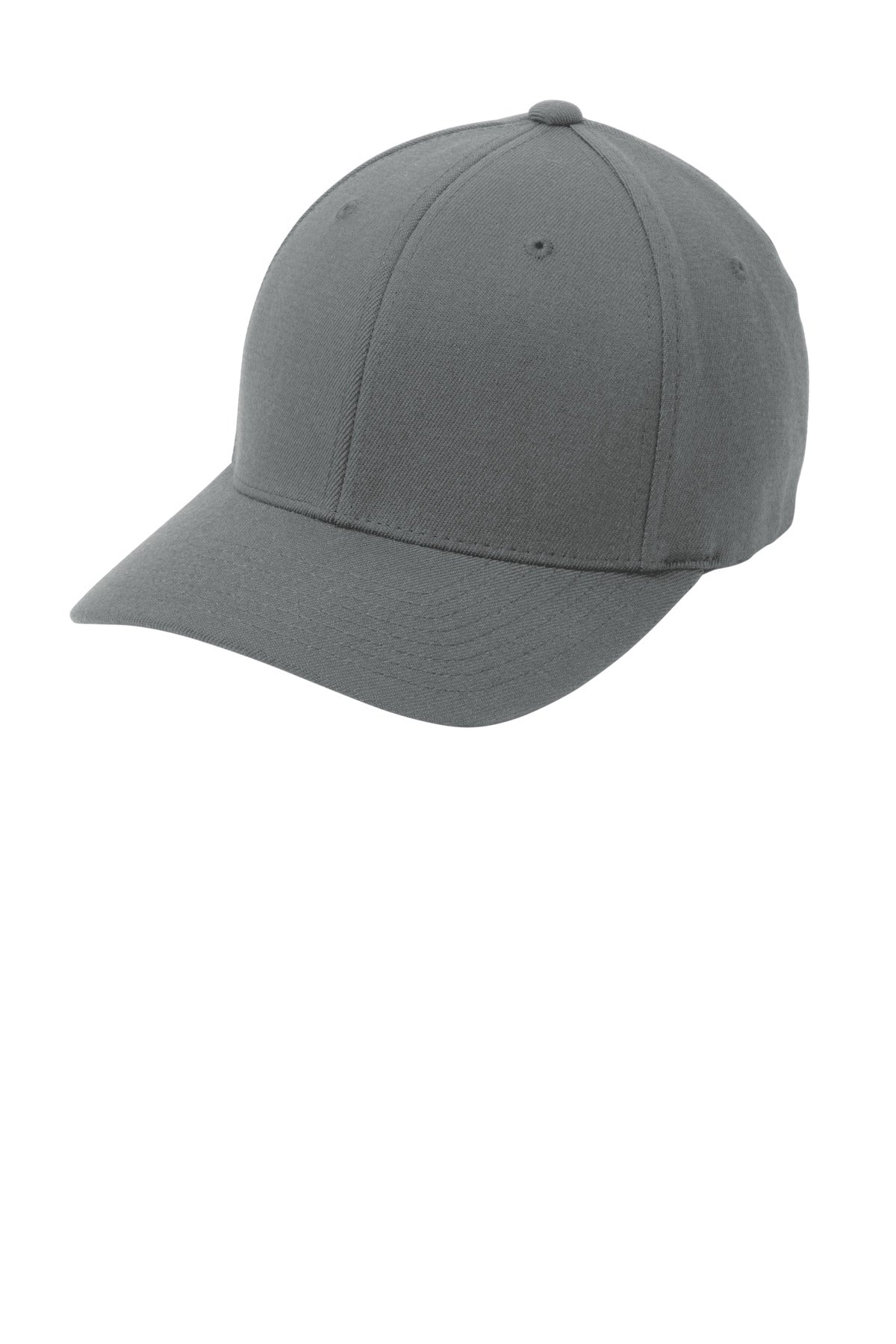 Custom Grey Flexfit Wool Blend Cap C928, personalized by SanCanDo Swag in Argyle, TX