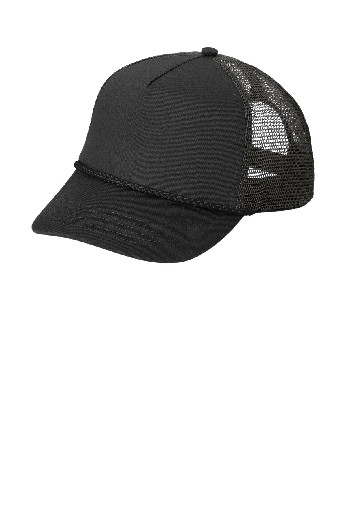 Custom Black 5-Panel Snapback Cap C932, personalized by SanCanDo Swag in Argyle, TX