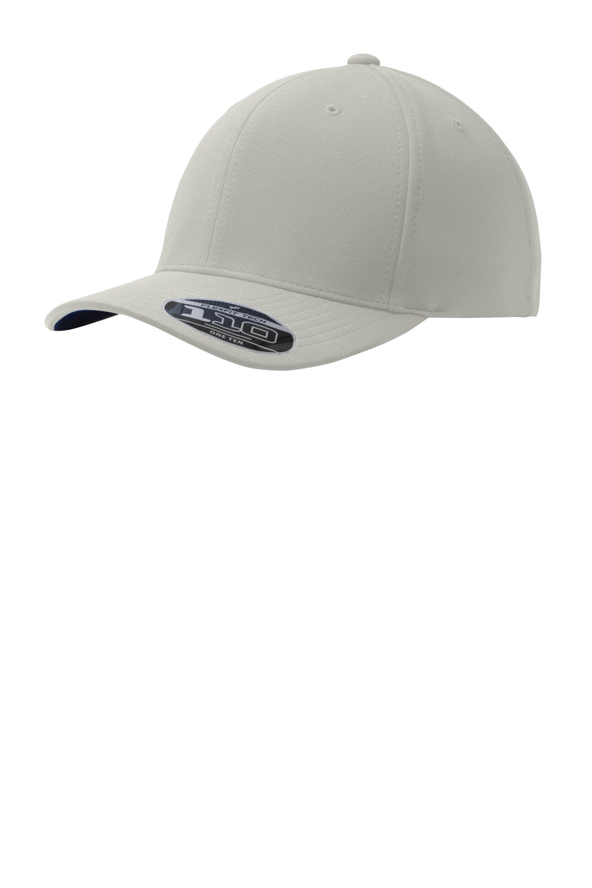 Custom Silver Flexfit 110 & Dry Mini Pique Cap C934, personalized by SanCanDo Swag in Argyle, TX