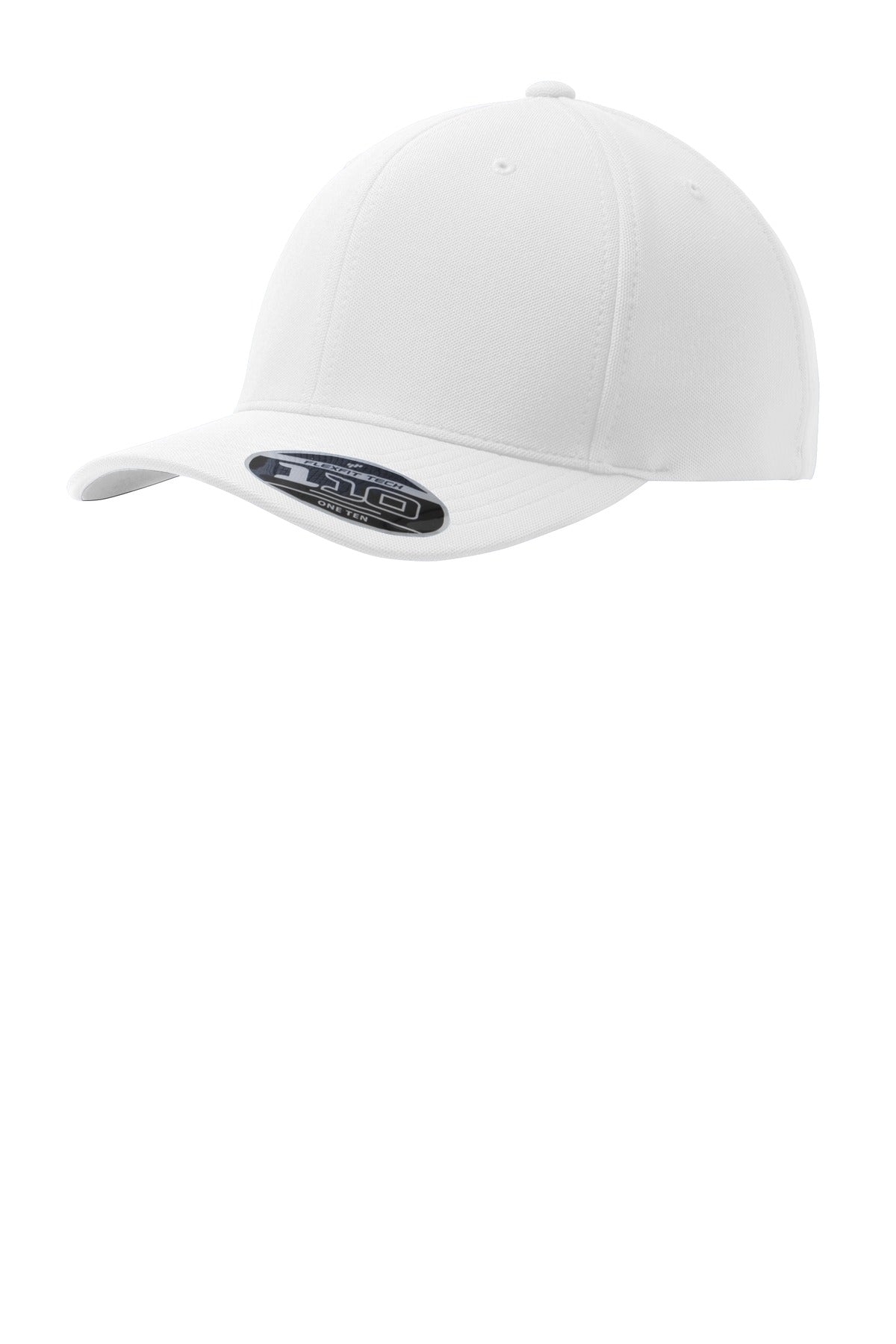 Custom White Flexfit 110 & Dry Mini Pique Cap C934, personalized by SanCanDo Swag in Argyle, TX
