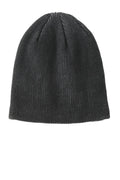 Custom Black/ Iron Grey Rib Knit Slouch Beanie C935, personalized by SanCanDo Swag in Argyle, TX