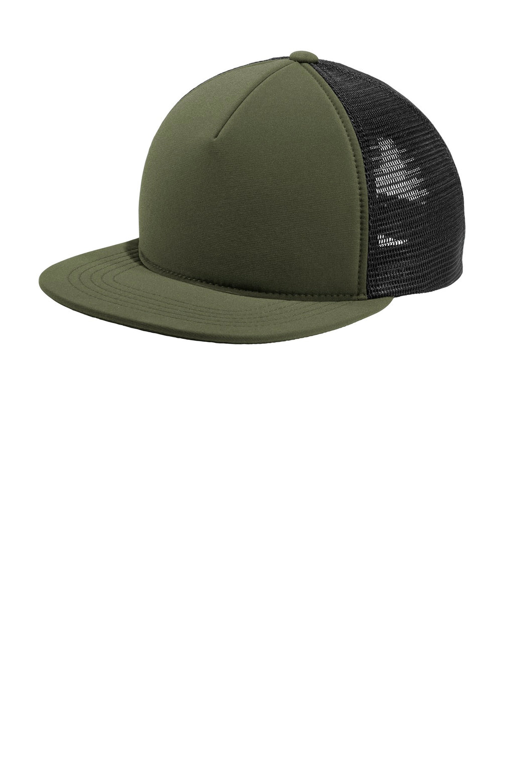 Custom Army Green/ Black Flexfit 110 Foam Outdoor Cap C937, personalized by SanCanDo Swag in Argyle, TX