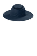 Custom Dress Blue Navy Outdoor Ventilated Wide Brim Hat C947, personalized by SanCanDo Swag in Argyle, TX