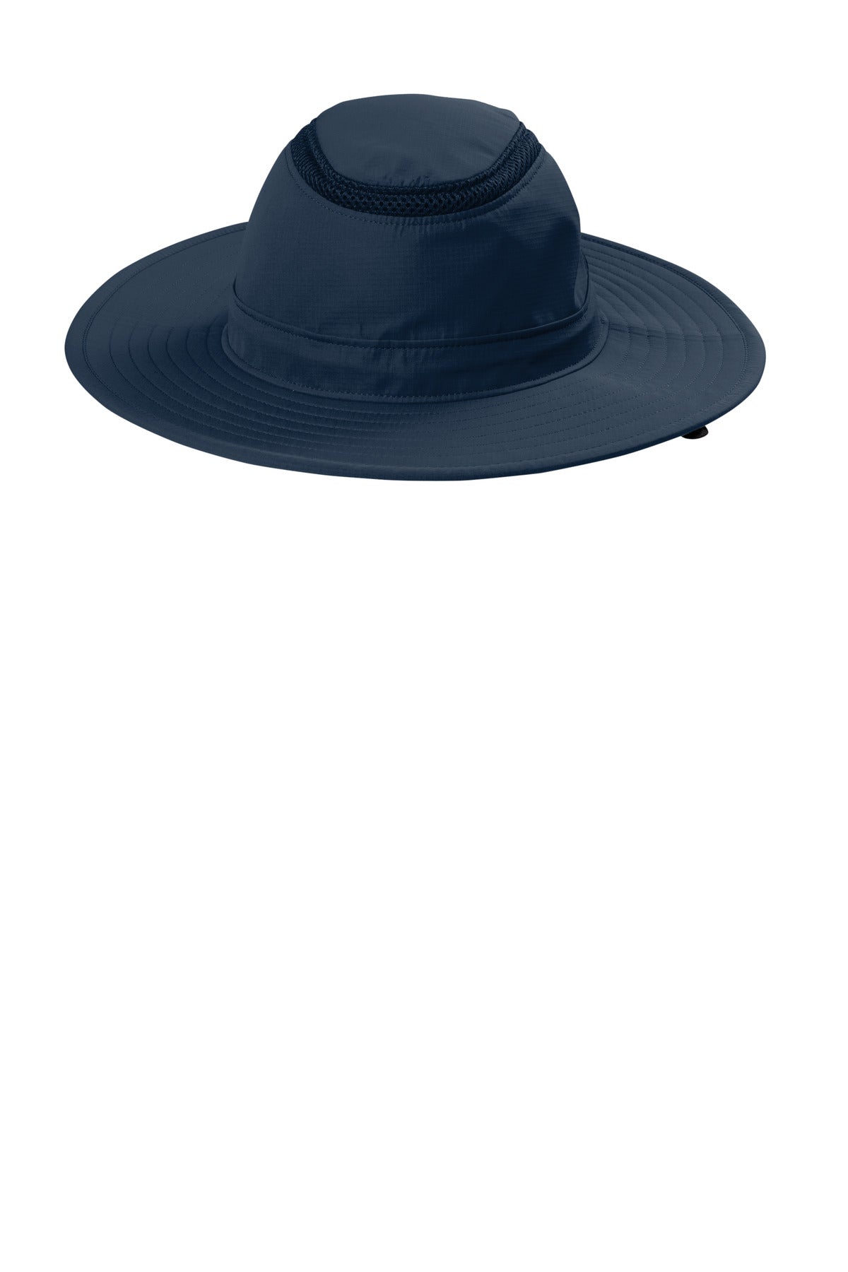 Custom Dress Blue Navy Outdoor Ventilated Wide Brim Hat C947, personalized by SanCanDo Swag in Argyle, TX