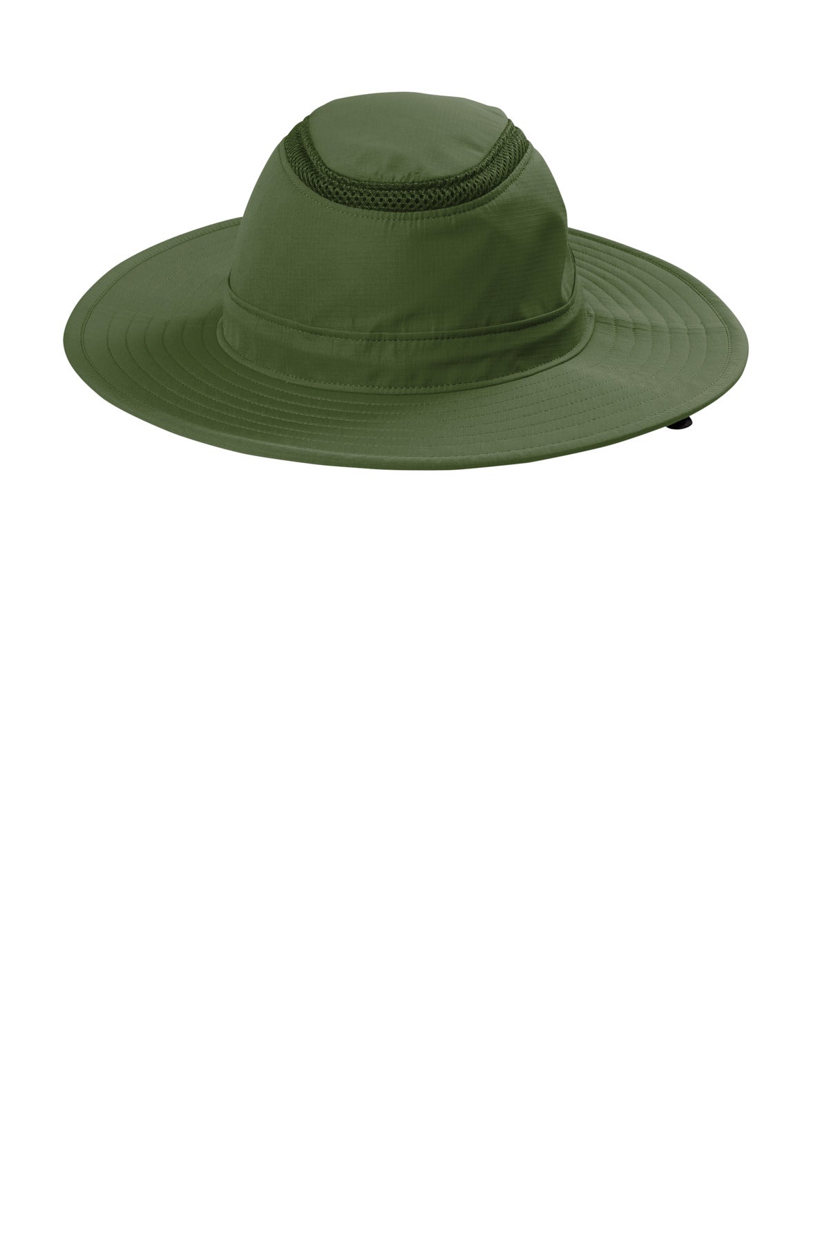 Custom Olive Leaf Outdoor Ventilated Wide Brim Hat C947, personalized by SanCanDo Swag in Argyle, TX