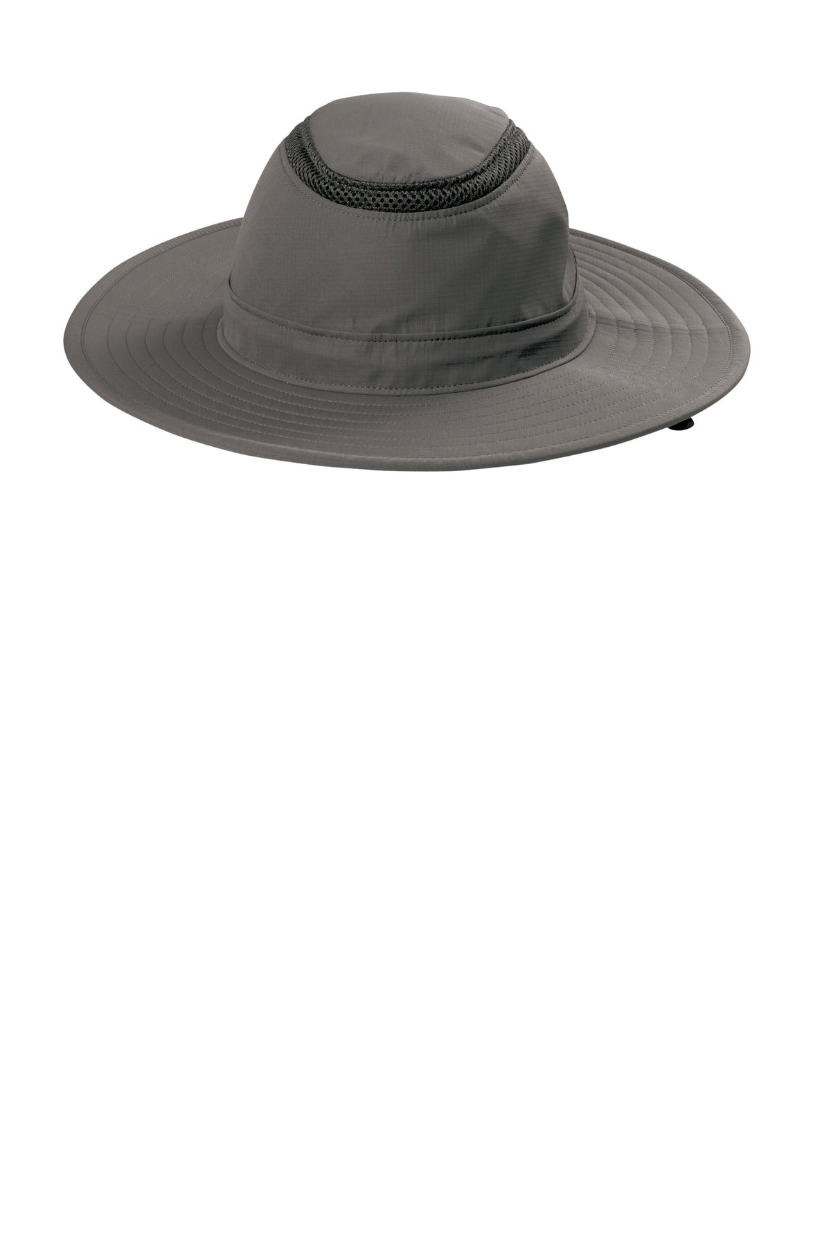 Custom Sterling Grey Outdoor Ventilated Wide Brim Hat C947, personalized by SanCanDo Swag in Argyle, TX