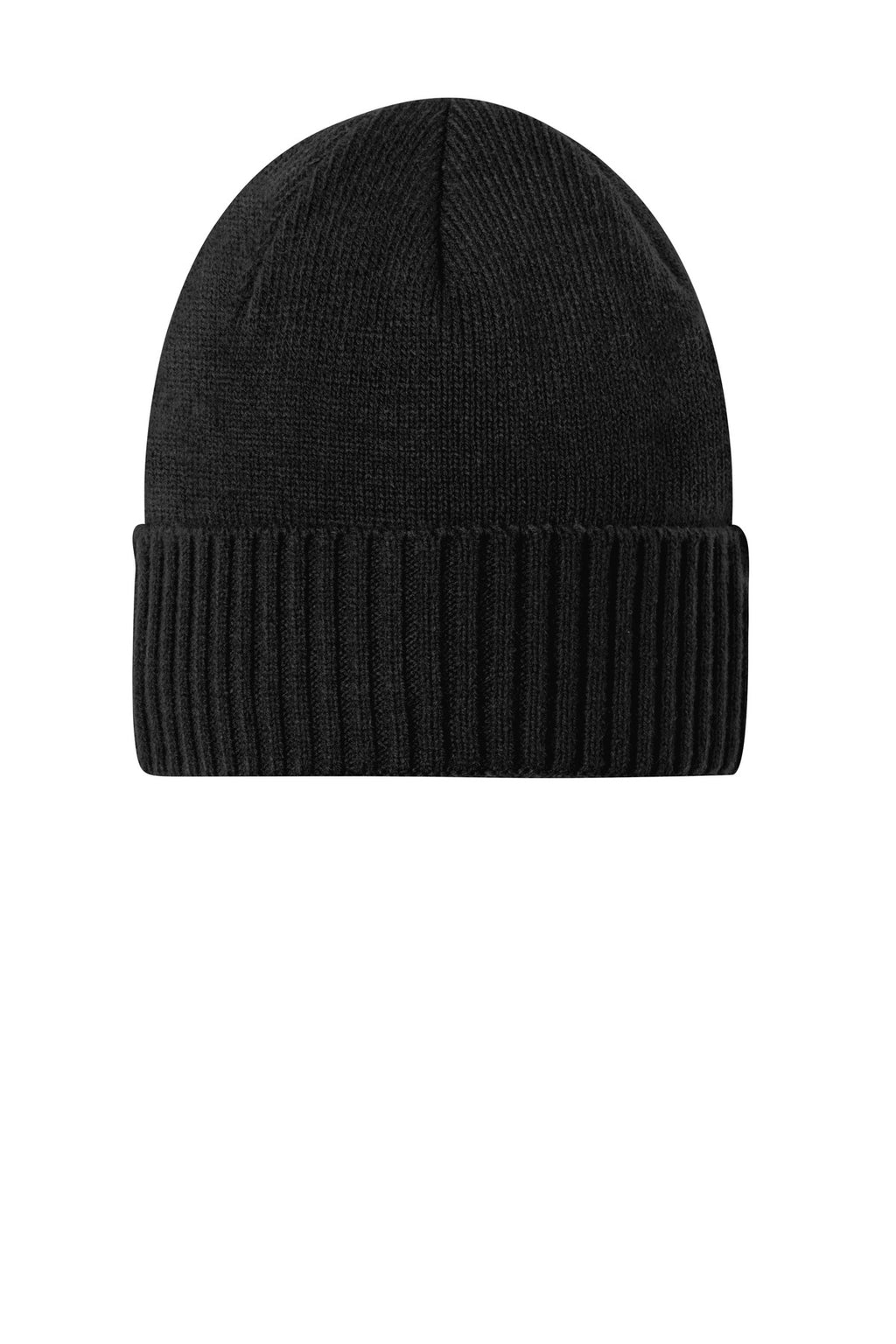 Custom Deep Black Rib Knit Cuff Beanie C951, personalized by SanCanDo Swag in Argyle, TX