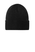 Custom Deep Black Rib Knit Cuff Beanie C951, personalized by SanCanDo Swag in Argyle, TX