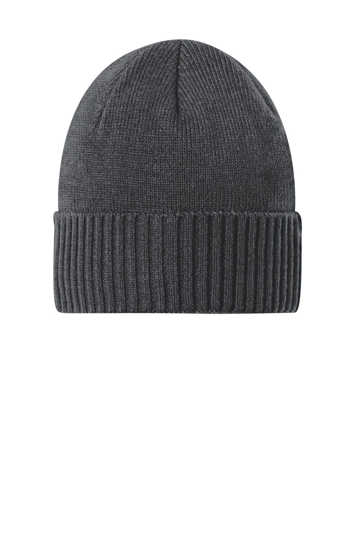 Custom Graphite Rib Knit Cuff Beanie C951, personalized by SanCanDo Swag in Argyle, TX