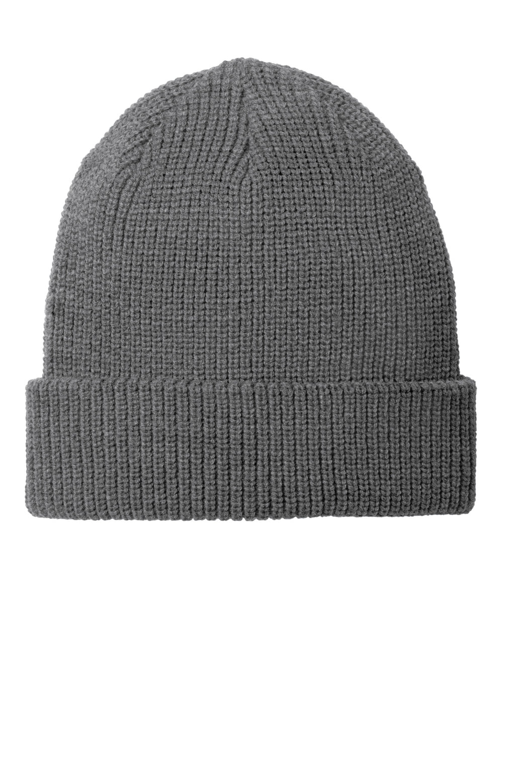 Custom Grey Smoke Heather Chunky Knit Beanie C958, personalized by SanCanDo Swag in Argyle, TX