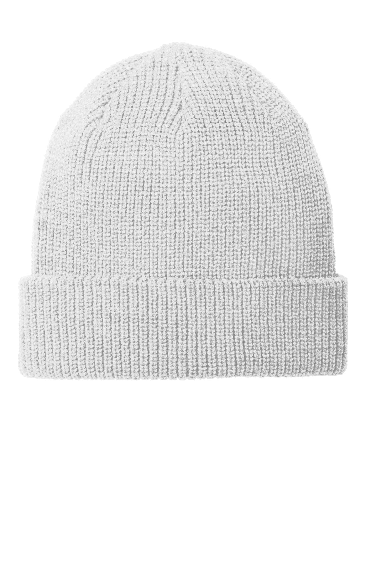 Custom Silver Heather Chunky Knit Beanie C958, personalized by SanCanDo Swag in Argyle, TX