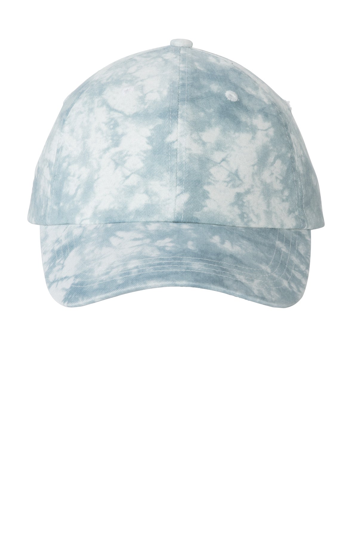Custom Light Blue Tie-Dye Cap C961, personalized by SanCanDo Swag in Argyle, TX