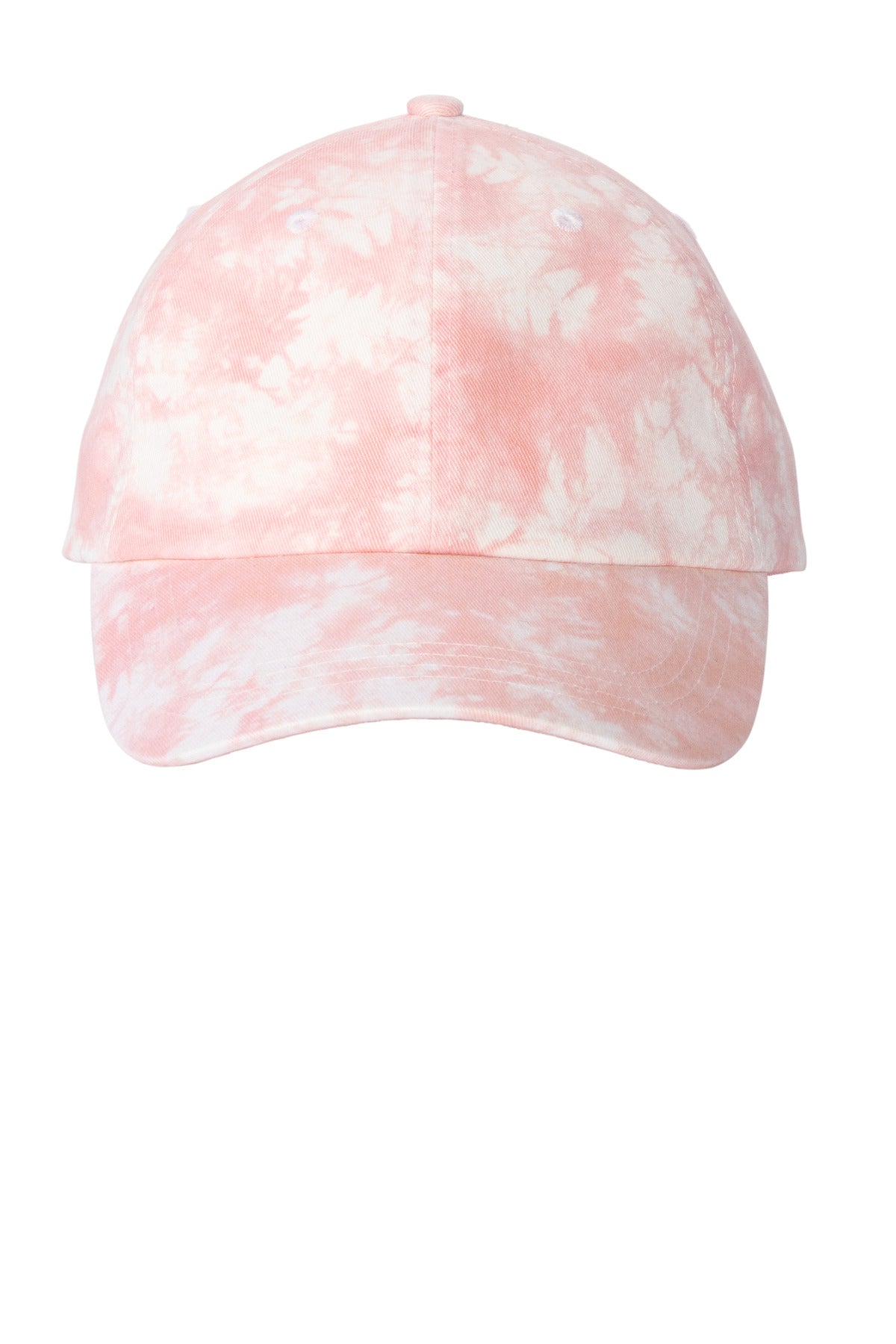 Custom Light Pink Tie-Dye Cap C961, personalized by SanCanDo Swag in Argyle, TX