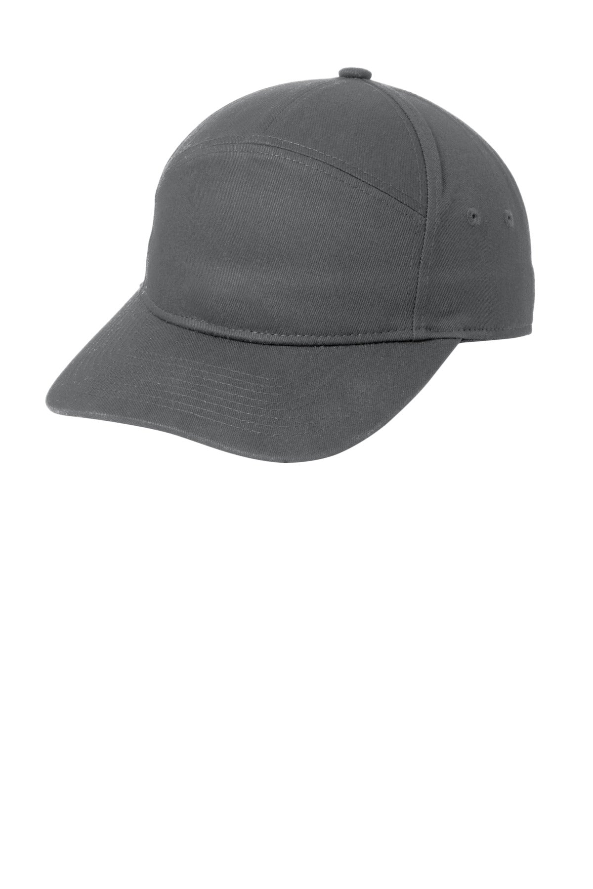 Custom Grey Steel 7-Panel Cap C964, personalized by SanCanDo Swag in Argyle, TX