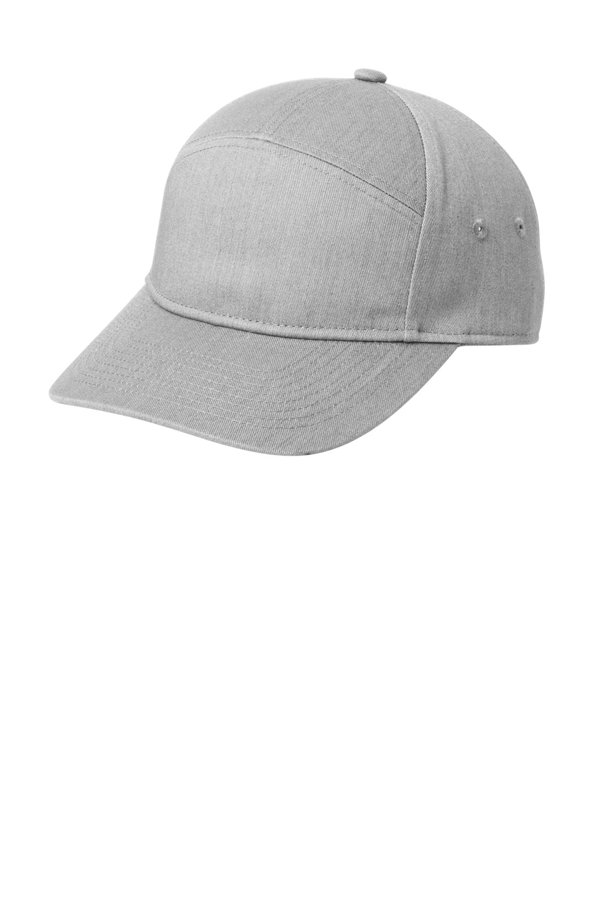 Custom Heather Grey 7-Panel Cap C964, personalized by SanCanDo Swag in Argyle, TX
