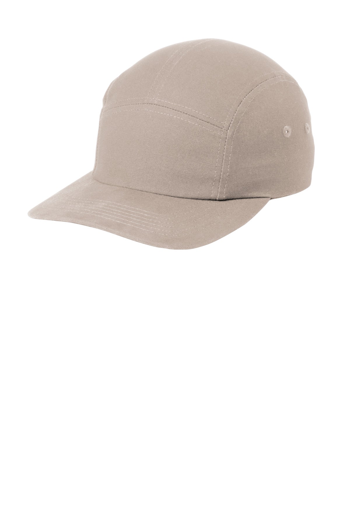 Custom Khaki Brushed Cotton Camper Cap C970, personalized by SanCanDo Swag in Argyle, TX