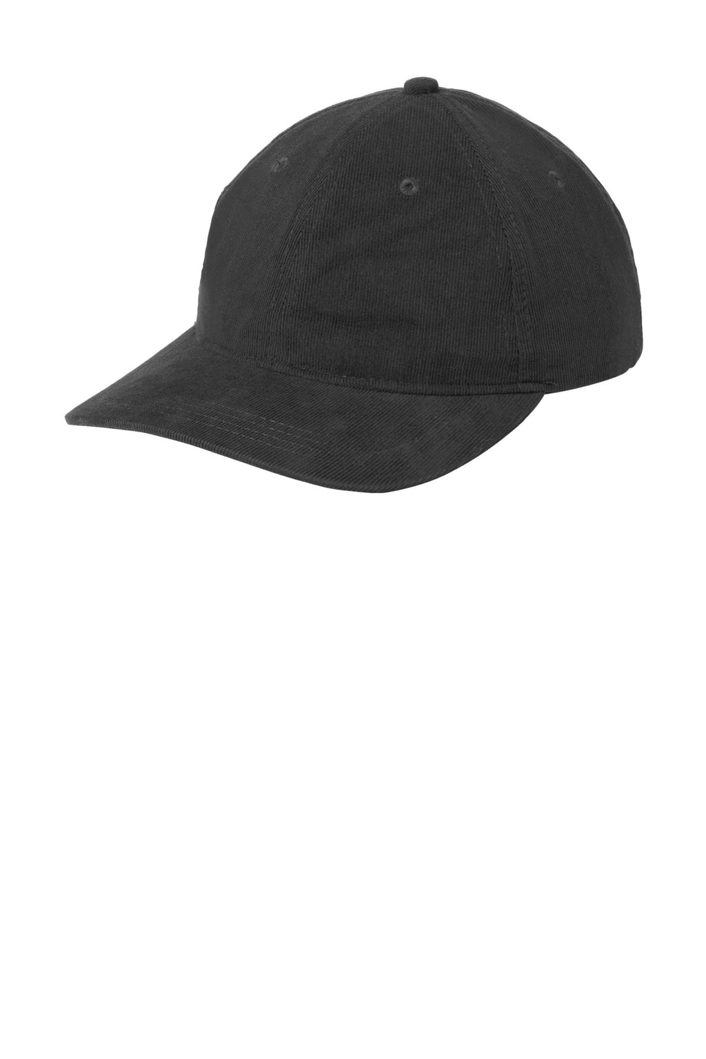 Custom Deep Black Light Corduroy Dad Cap C973, personalized by SanCanDo Swag in Argyle, TX