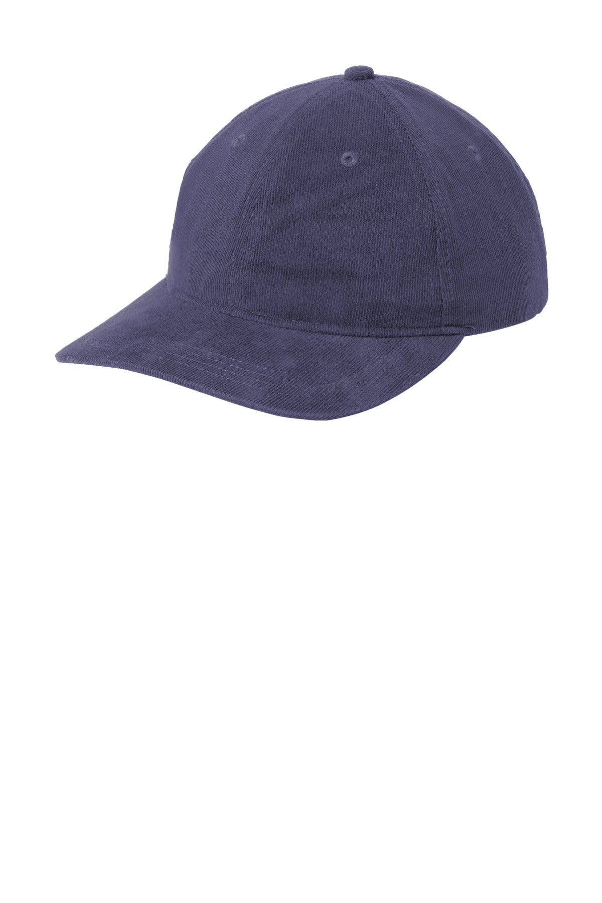 Custom Dress Blue Navy Light Corduroy Dad Cap C973, personalized by SanCanDo Swag in Argyle, TX