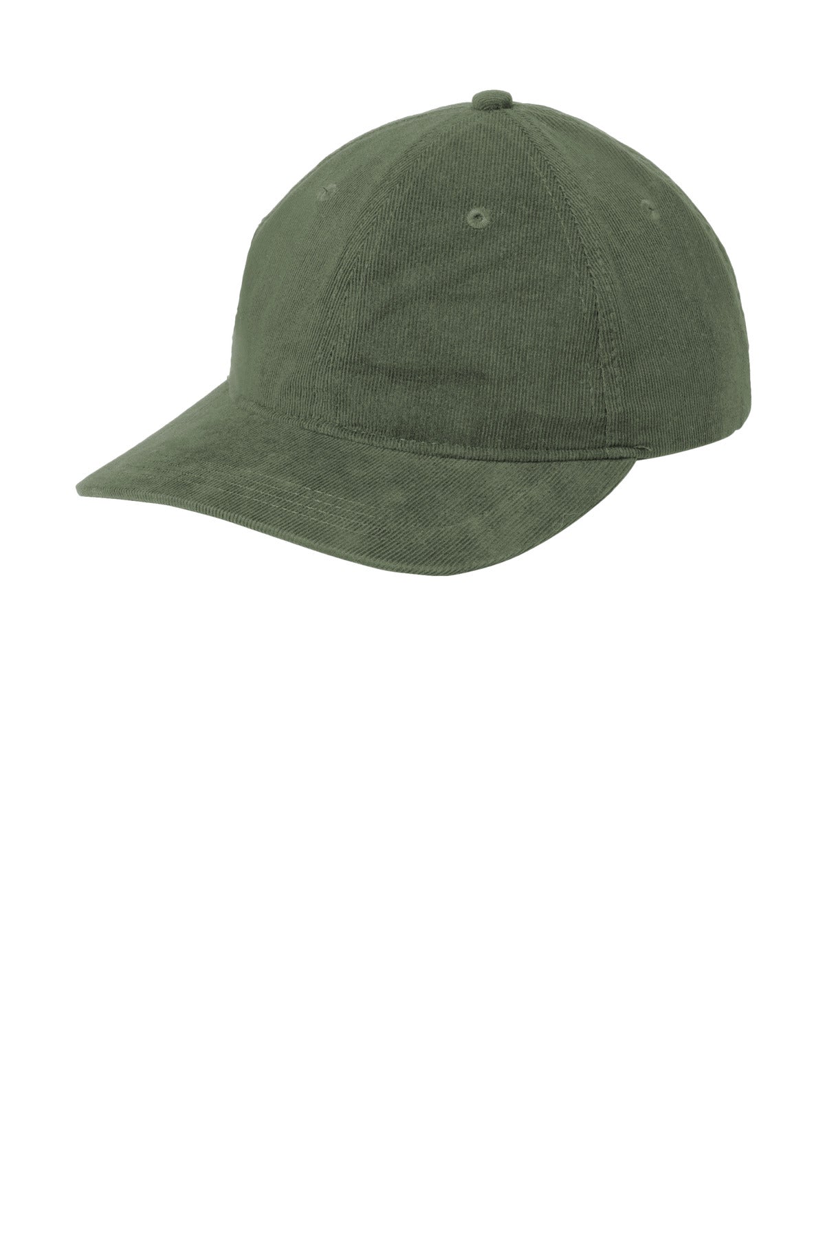 Custom Olive Green Light Corduroy Dad Cap C973, personalized by SanCanDo Swag in Argyle, TX