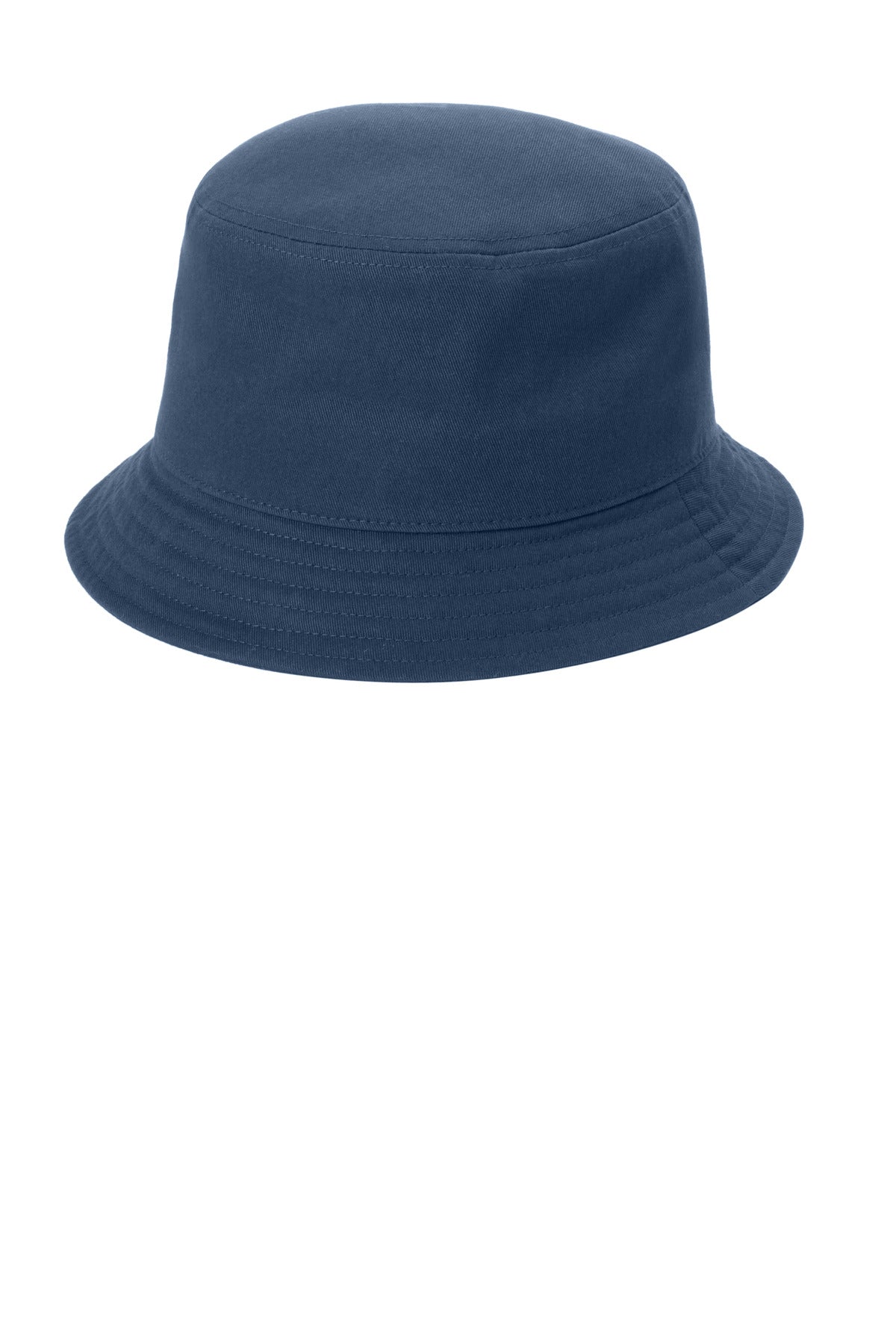 Custom River Blue Navy Twill Short Brim Bucket Hat C976, personalized by SanCanDo Swag in Argyle, TX