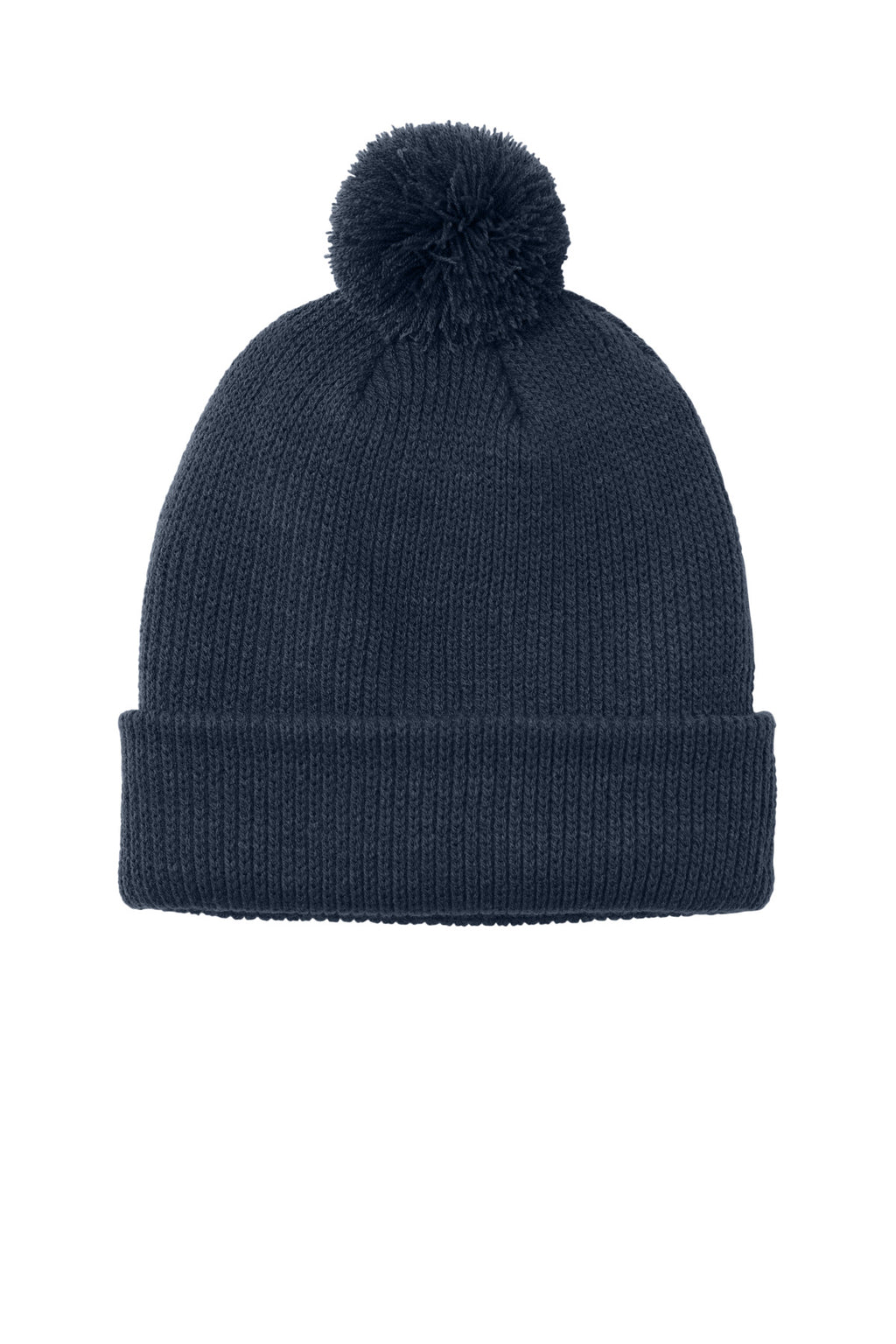 Custom River Blue Navy Cozy Pom Beanie C978, personalized by SanCanDo Swag in Argyle, TX