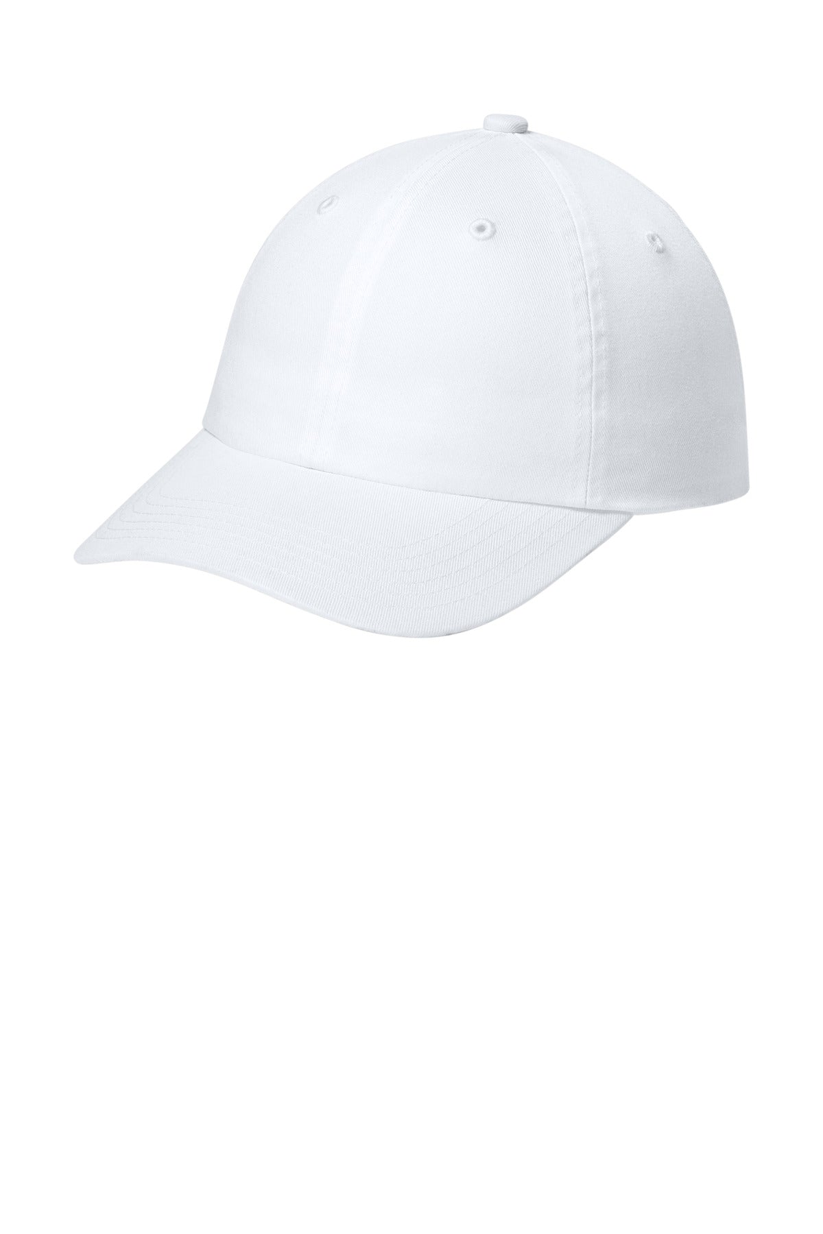 Custom White Wearever Unstructured Twill Snapback Cap C992, personalized by SanCanDo Swag in Argyle, TX
