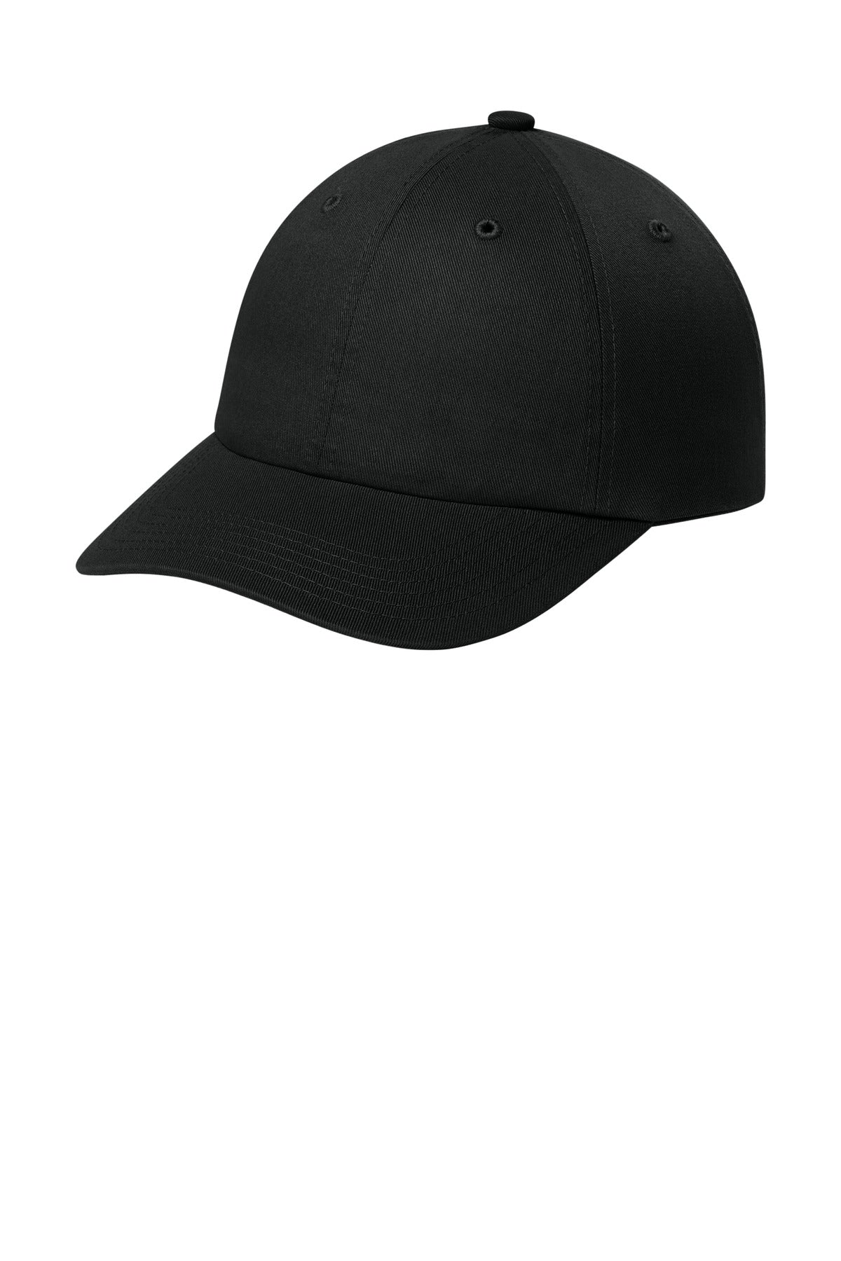 Custom Deep Black Wearever Unstructured Twill Snapback Cap C992, personalized by SanCanDo Swag in Argyle, TX