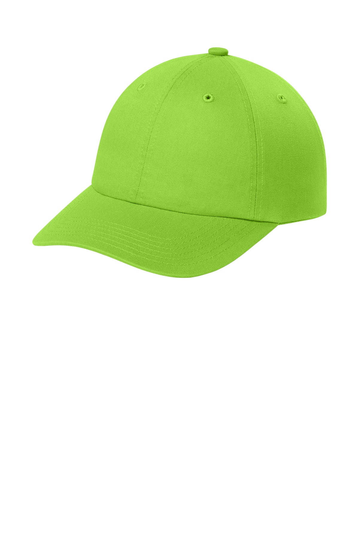 Custom Lime Wearever Unstructured Twill Snapback Cap C992, personalized by SanCanDo Swag in Argyle, TX