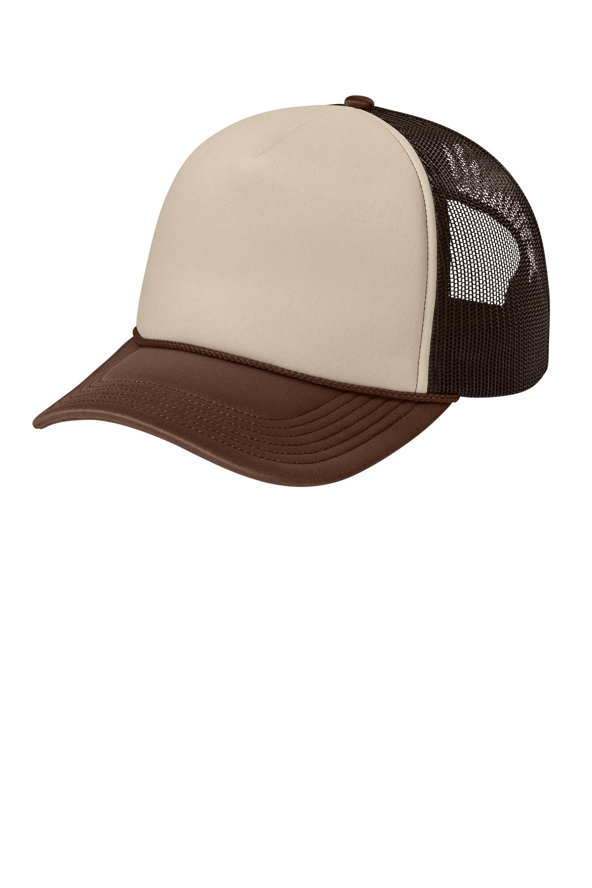 Custom Stone/ Coffee Bean/ Coffee Bean Foam Truck'N Cap C993, personalized by SanCanDo Swag in Argyle, TX