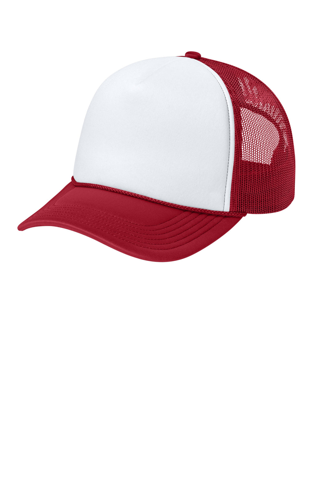 Custom White/ Rich Red/ Rich Red Foam Truck'N Cap C993, personalized by SanCanDo Swag in Argyle, TX