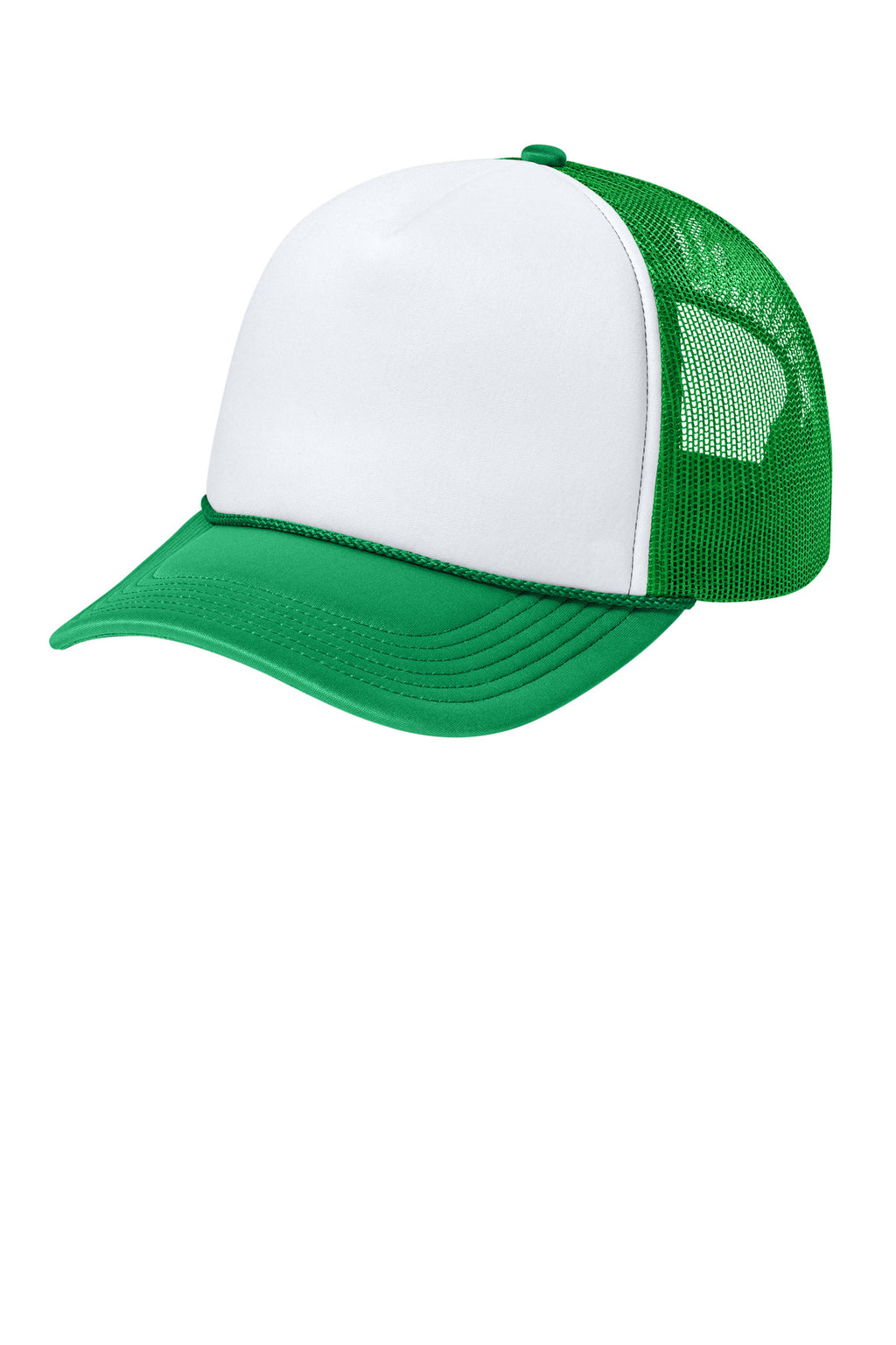 Custom White/ True Kelly Green/ True Kelly Green Foam Truck'N Cap C993, personalized by SanCanDo Swag in Argyle, TX
