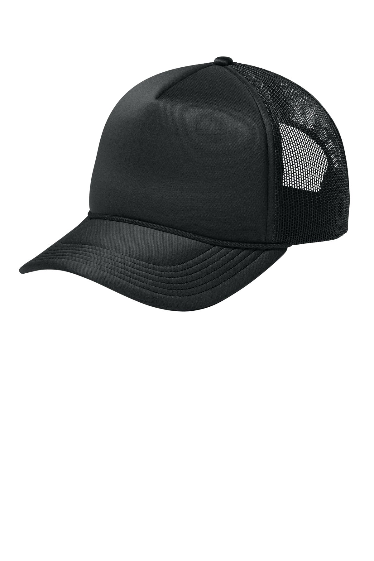 Custom Deep Black Foam Truck'N Cap C993, personalized by SanCanDo Swag in Argyle, TX