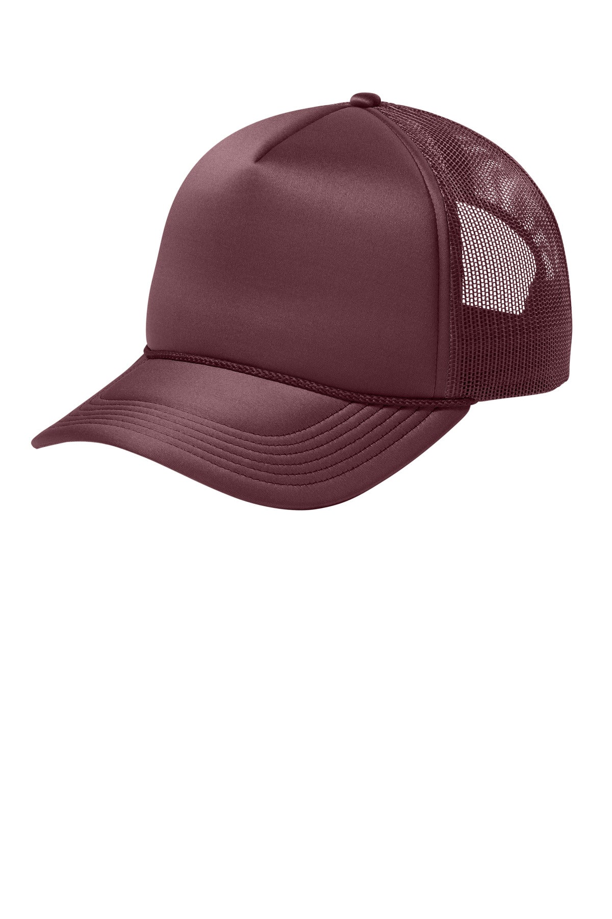 Custom Maroon Foam Truck'N Cap C993, personalized by SanCanDo Swag in Argyle, TX