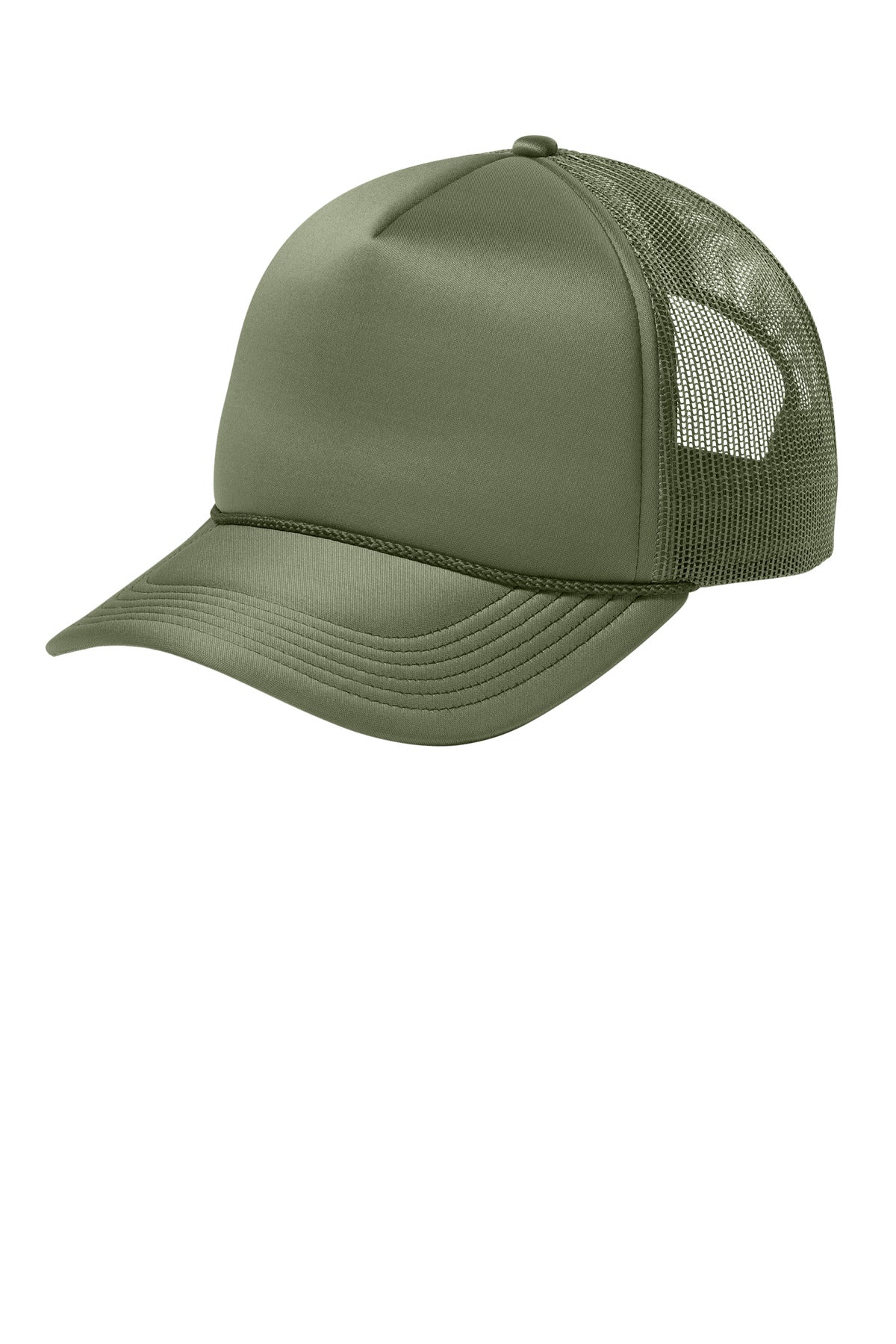 Custom Olive Drab Green Foam Truck'N Cap C993, personalized by SanCanDo Swag in Argyle, TX