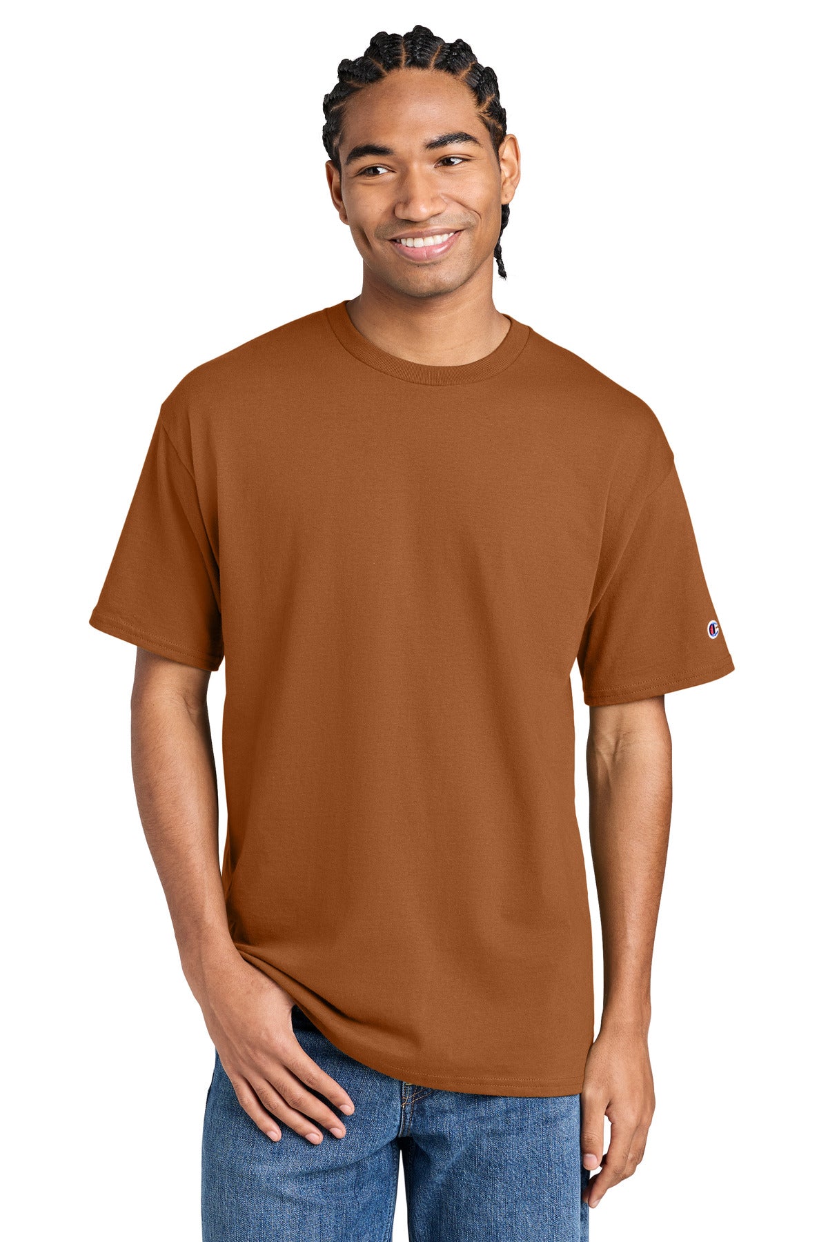 Custom Texas Orange Jersey Tee CH1000, personalized by SanCanDo Swag in Argyle, TX