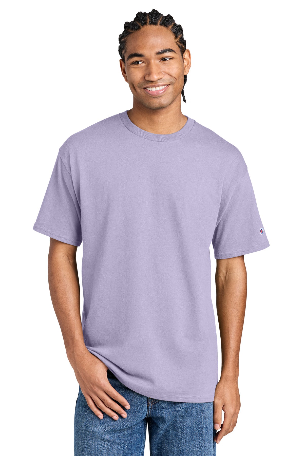 Custom Urban Lilac Jersey Tee CH1000, personalized by SanCanDo Swag in Argyle, TX