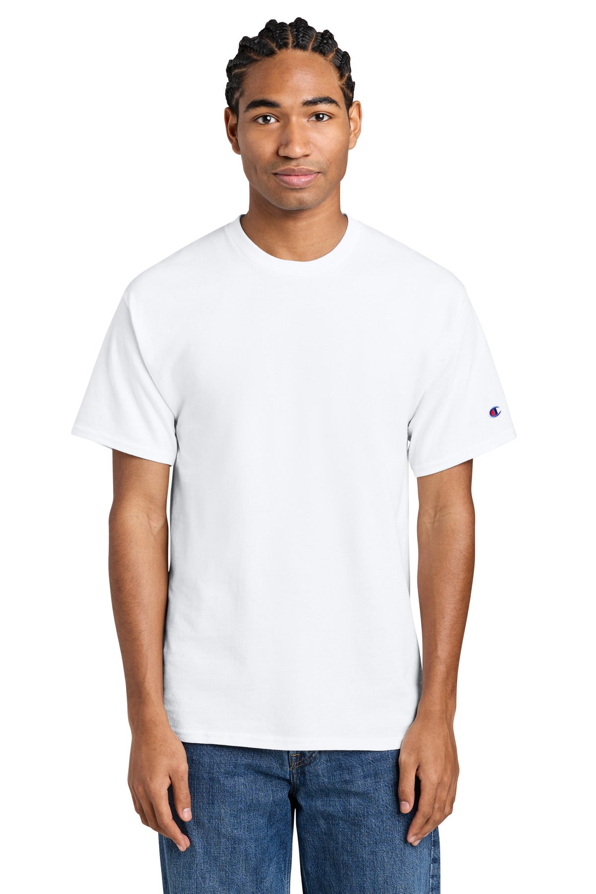 Custom White Jersey Tee CH1000, personalized by SanCanDo Swag in Argyle, TX