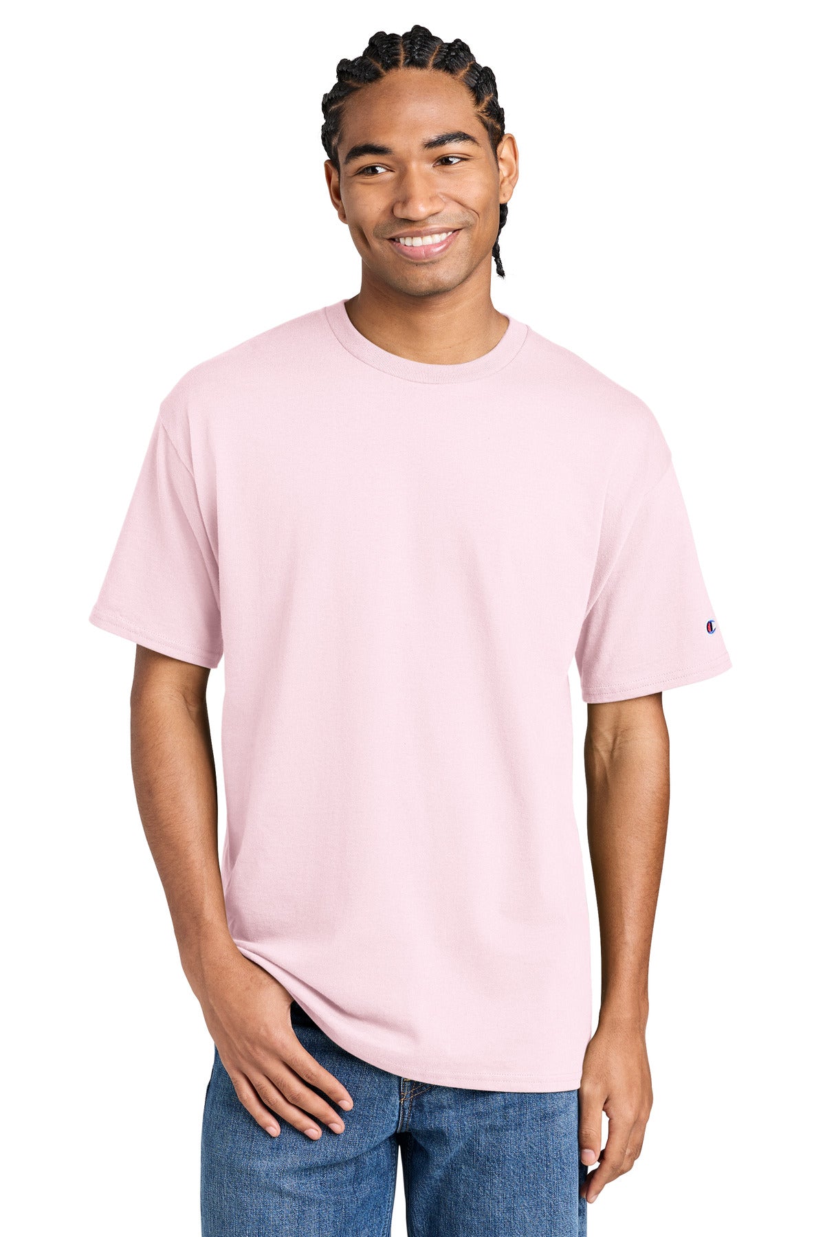 Custom Lilac Pink Jersey Tee CH1000, personalized by SanCanDo Swag in Argyle, TX
