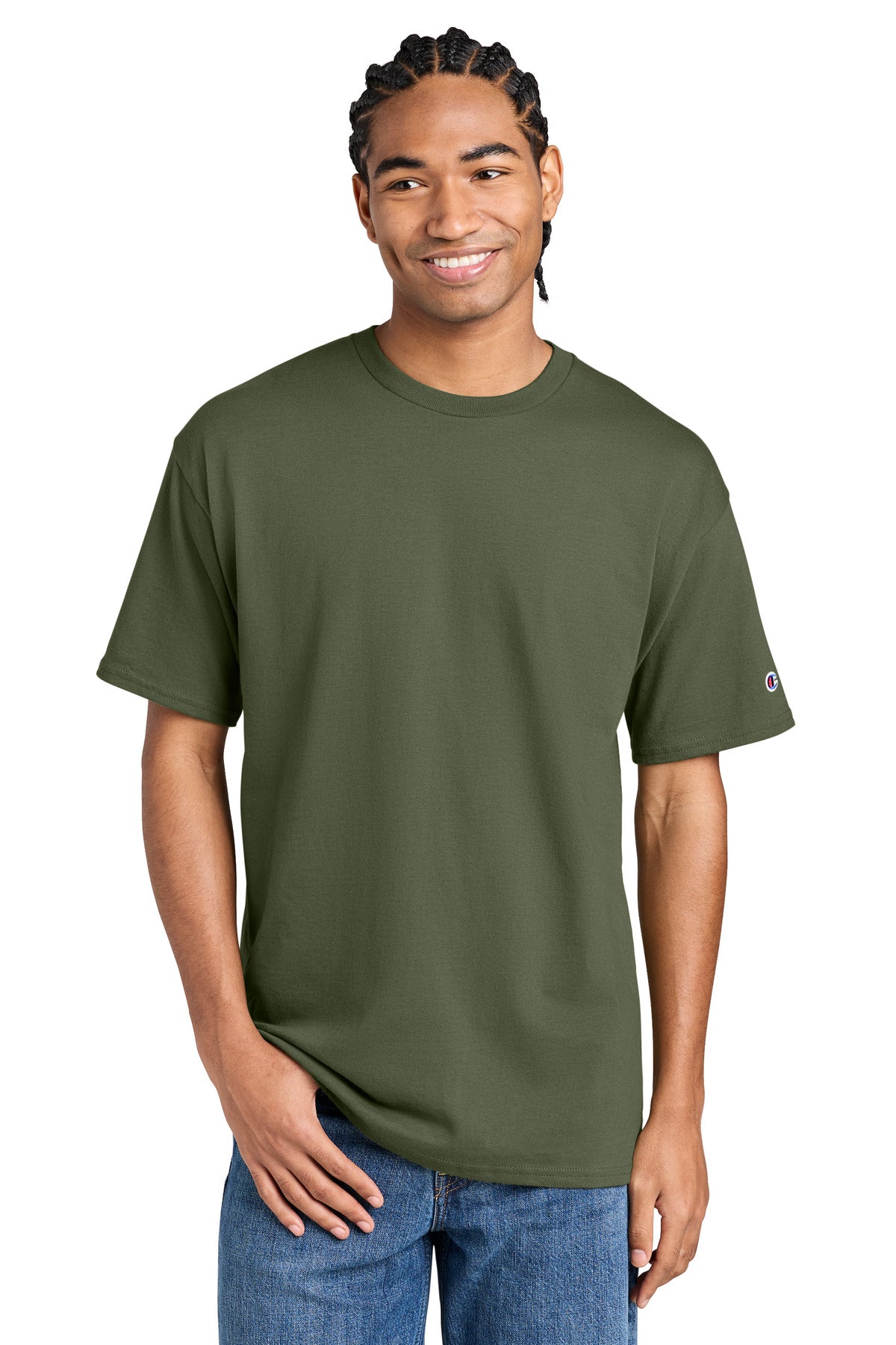Custom Fresh Olive Jersey Tee CH1000, personalized by SanCanDo Swag in Argyle, TX