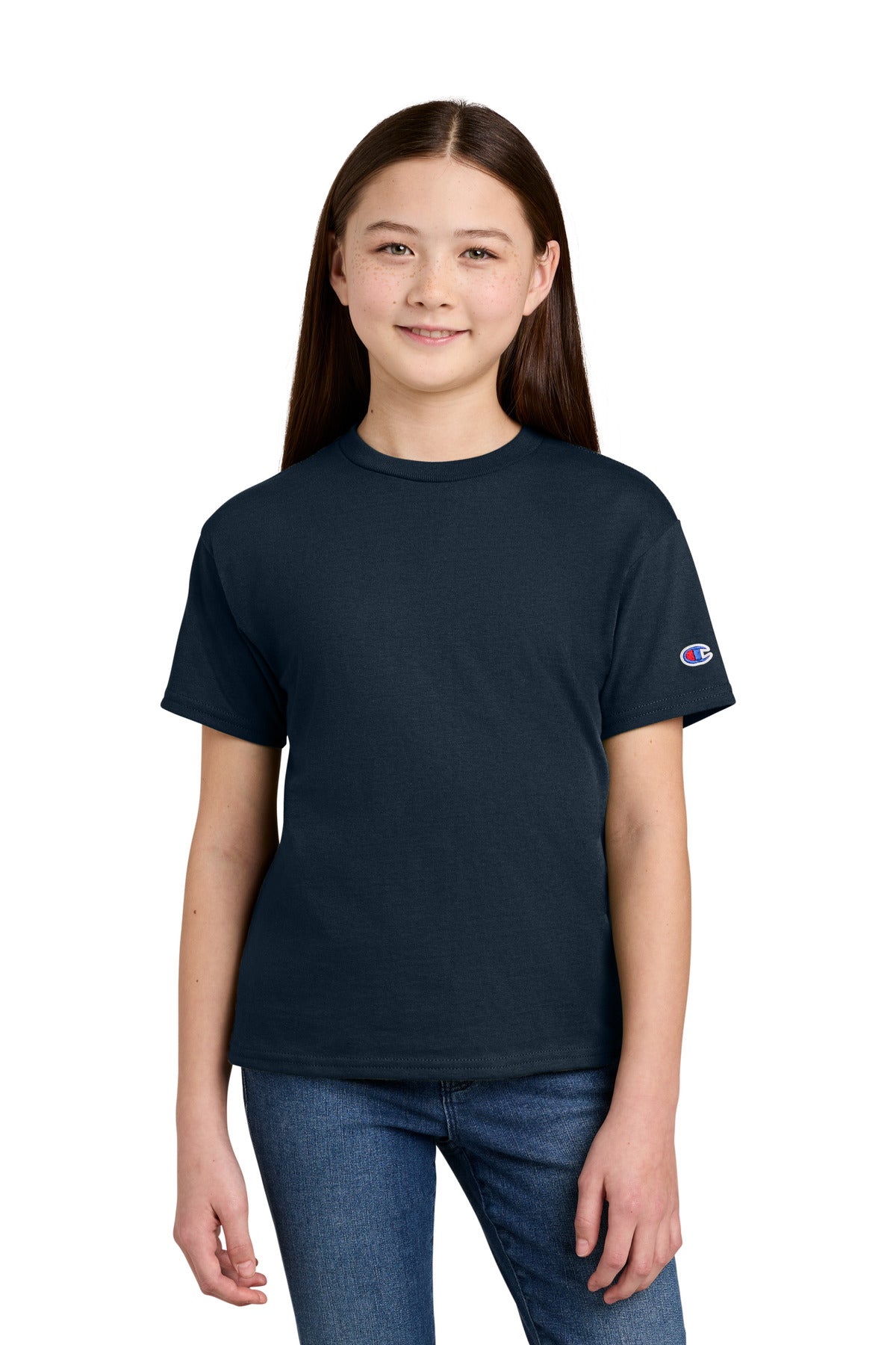 Custom Navy Youth Jersey Tee CH1081, personalized by SanCanDo Swag in Argyle, TX