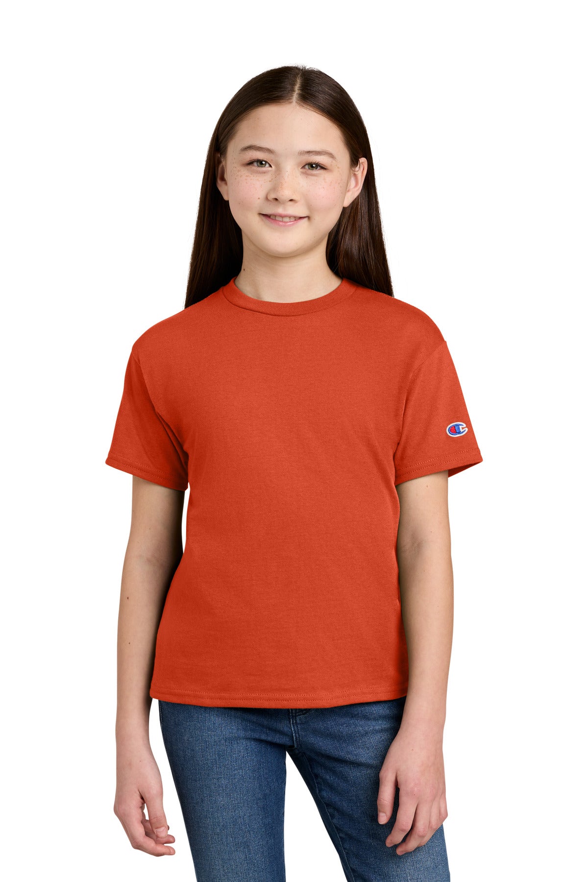 Custom Orange Youth Jersey Tee CH1081, personalized by SanCanDo Swag in Argyle, TX
