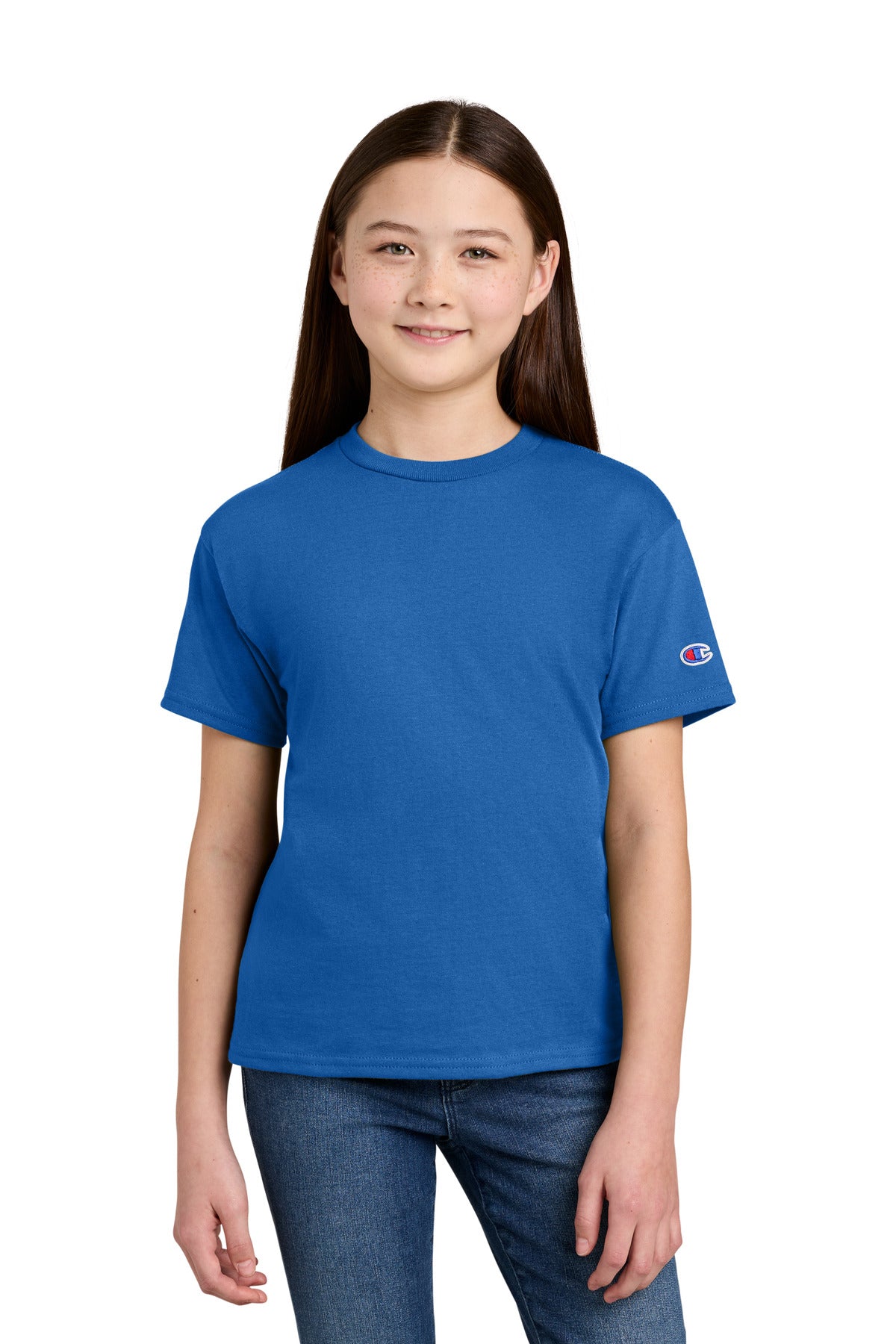Custom Royal Blue Youth Jersey Tee CH1081, personalized by SanCanDo Swag in Argyle, TX