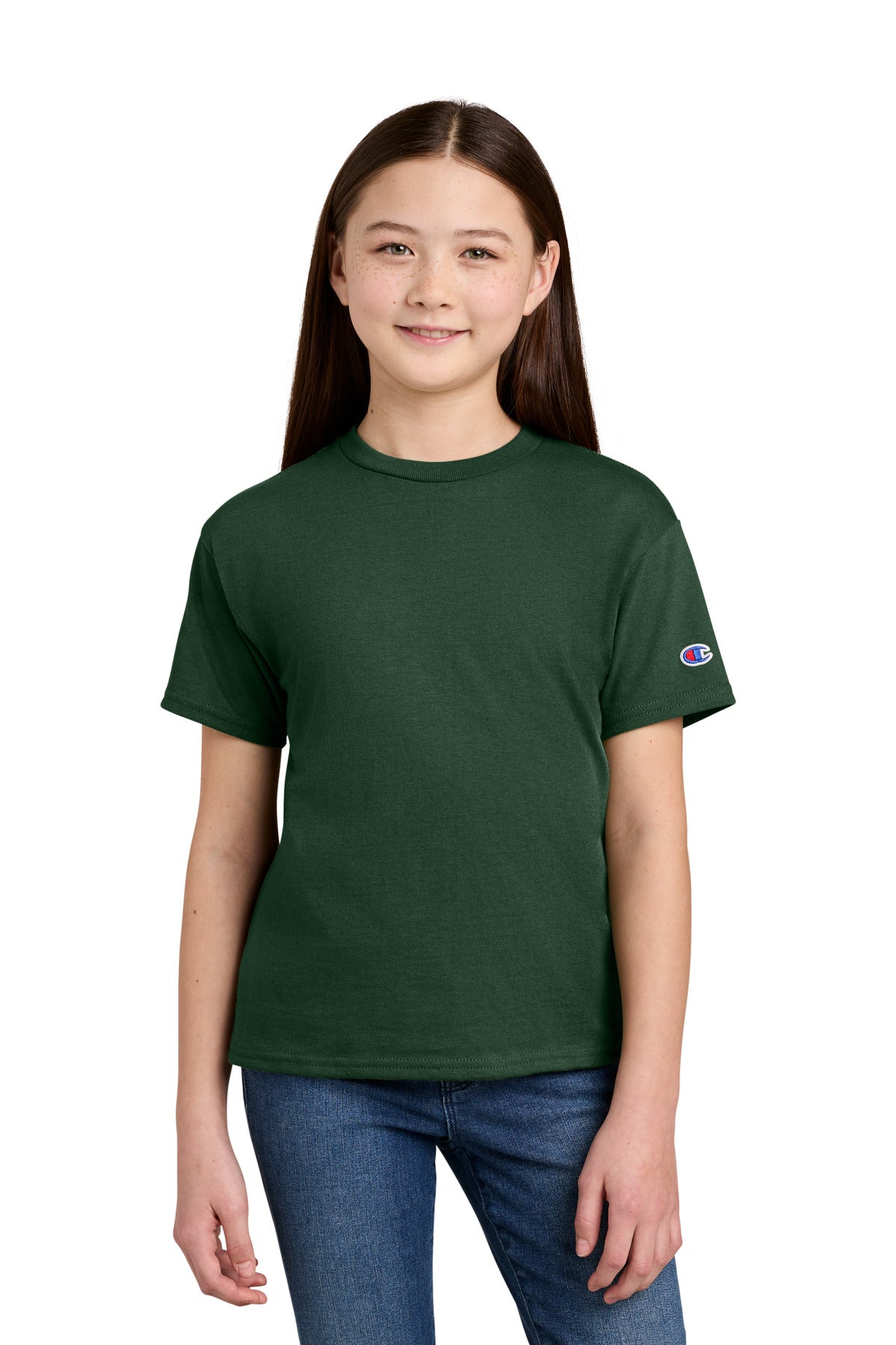 Custom Dark Green Youth Jersey Tee CH1081, personalized by SanCanDo Swag in Argyle, TX