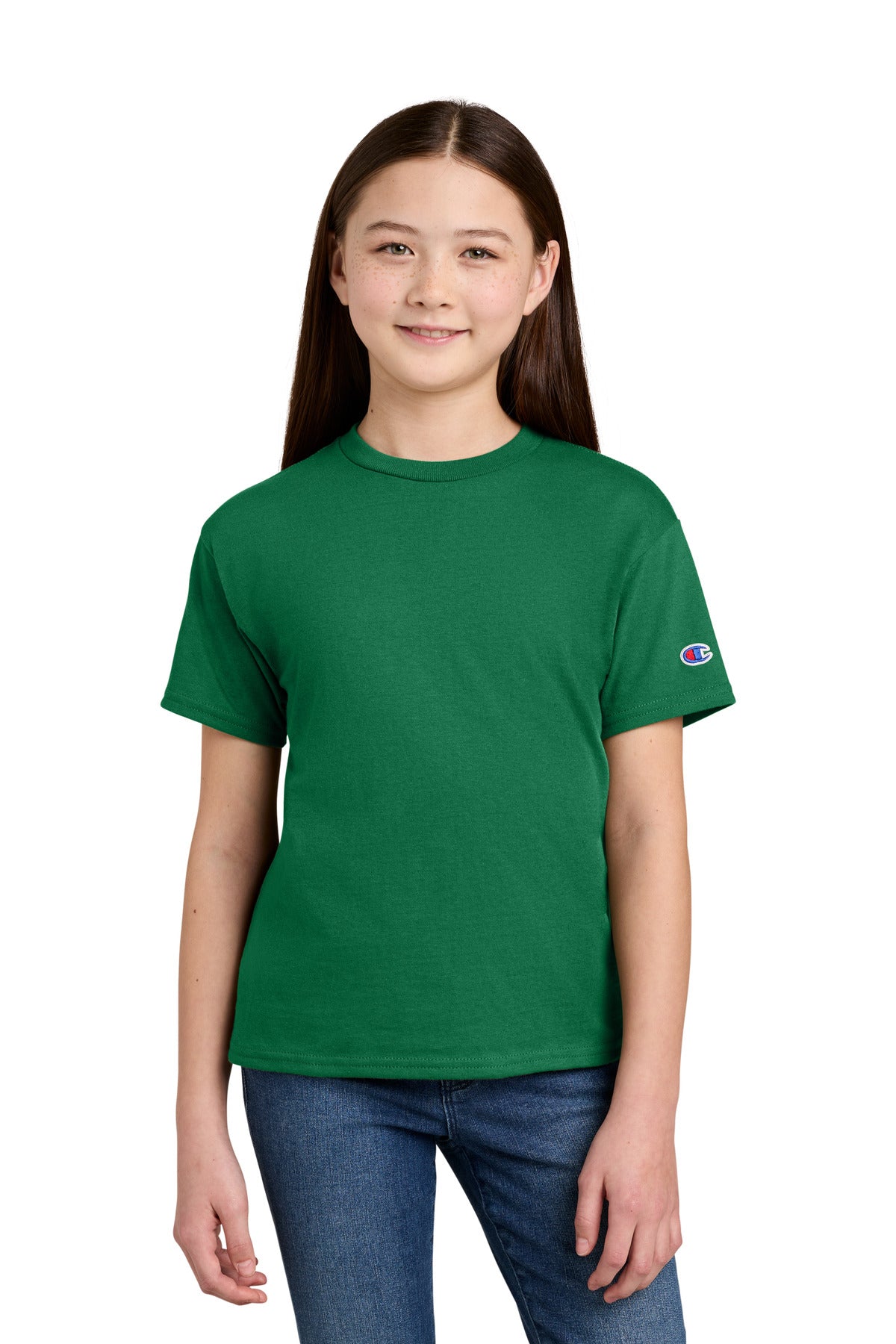 Custom Kelly Green Youth Jersey Tee CH1081, personalized by SanCanDo Swag in Argyle, TX